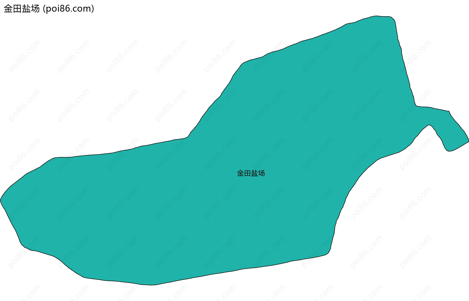 金田盐场边界地图