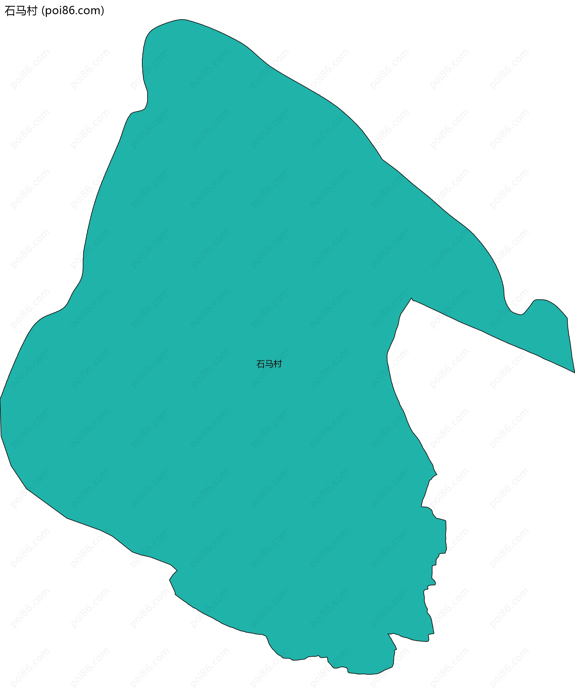 石马村边界地图