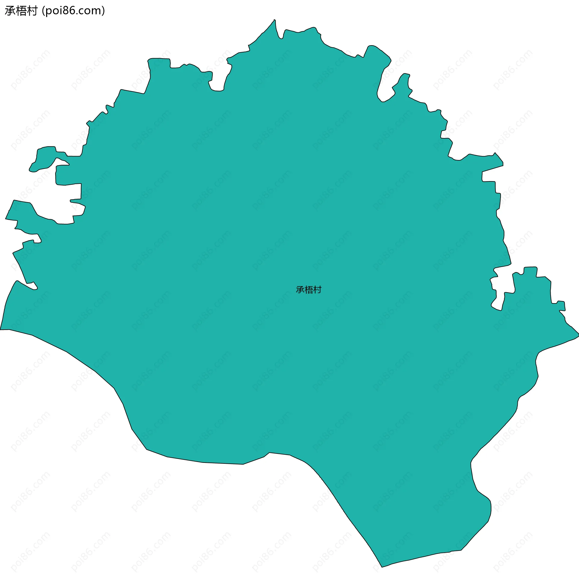 承梧村边界地图