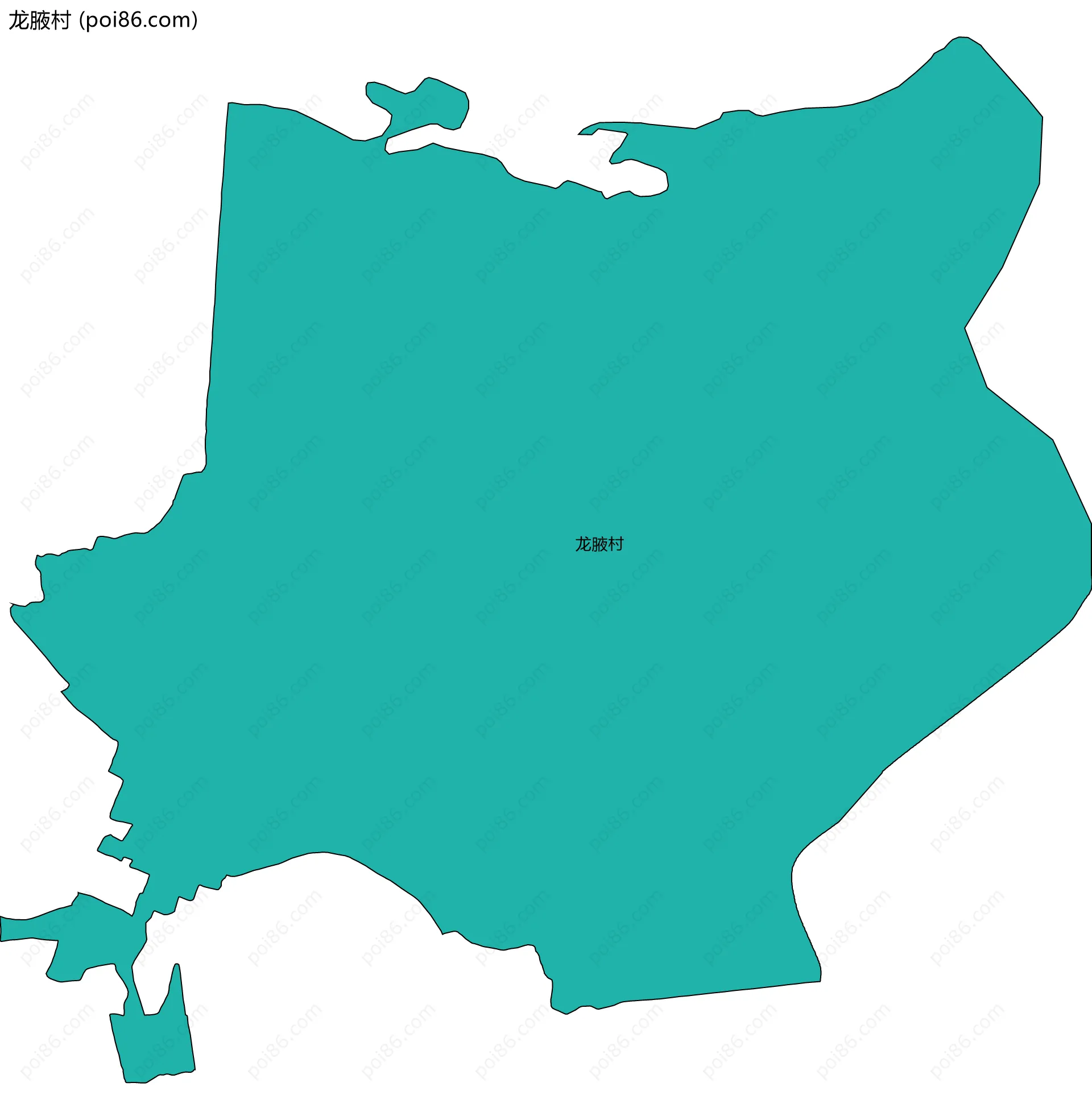 龙腋村边界地图