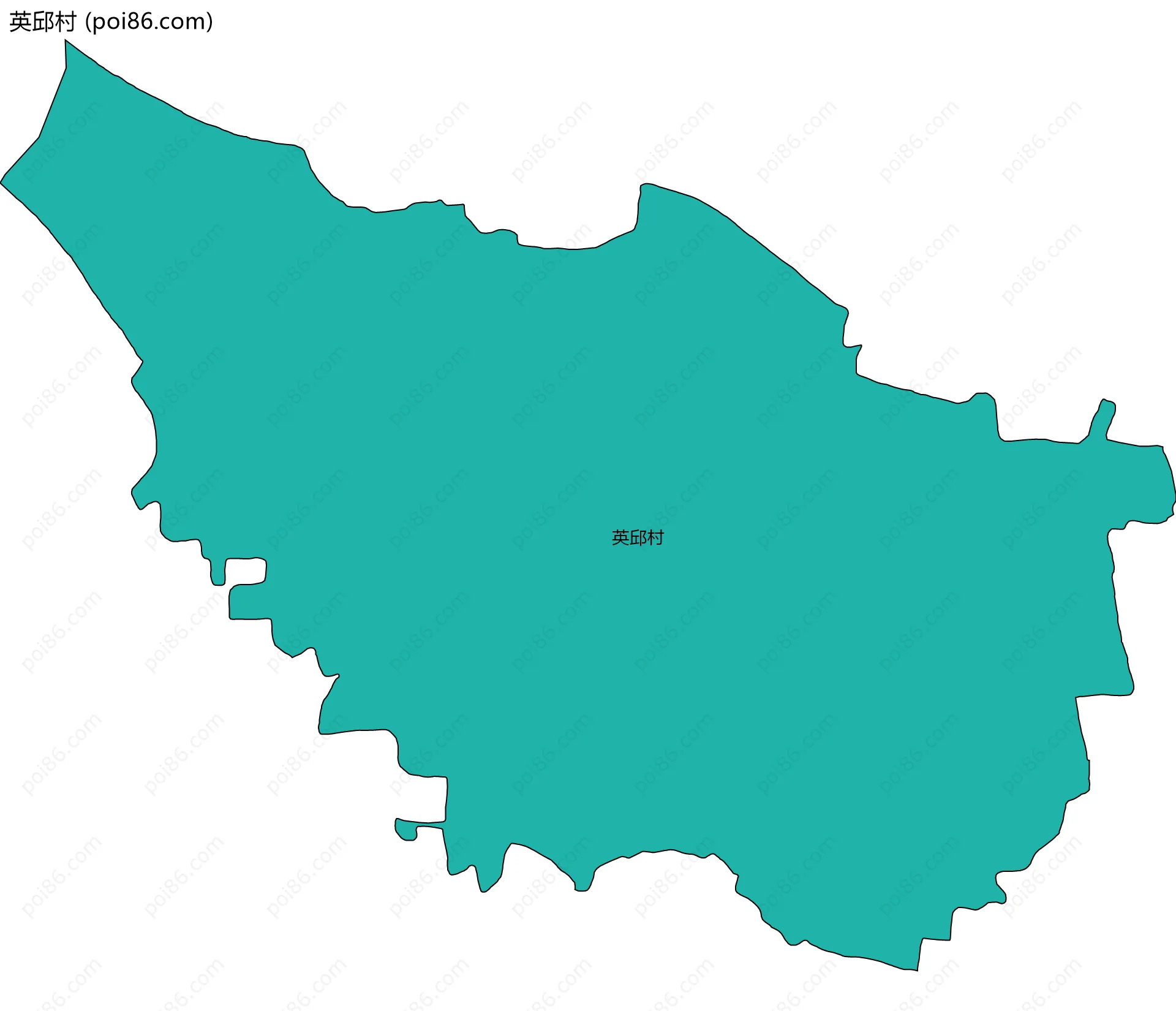英邱村边界地图