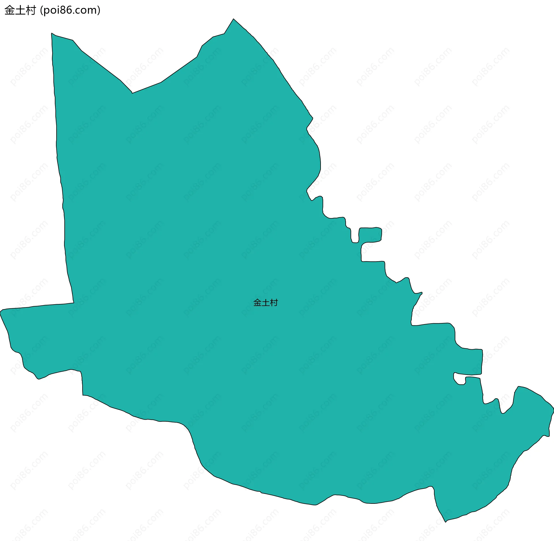 金土村边界地图