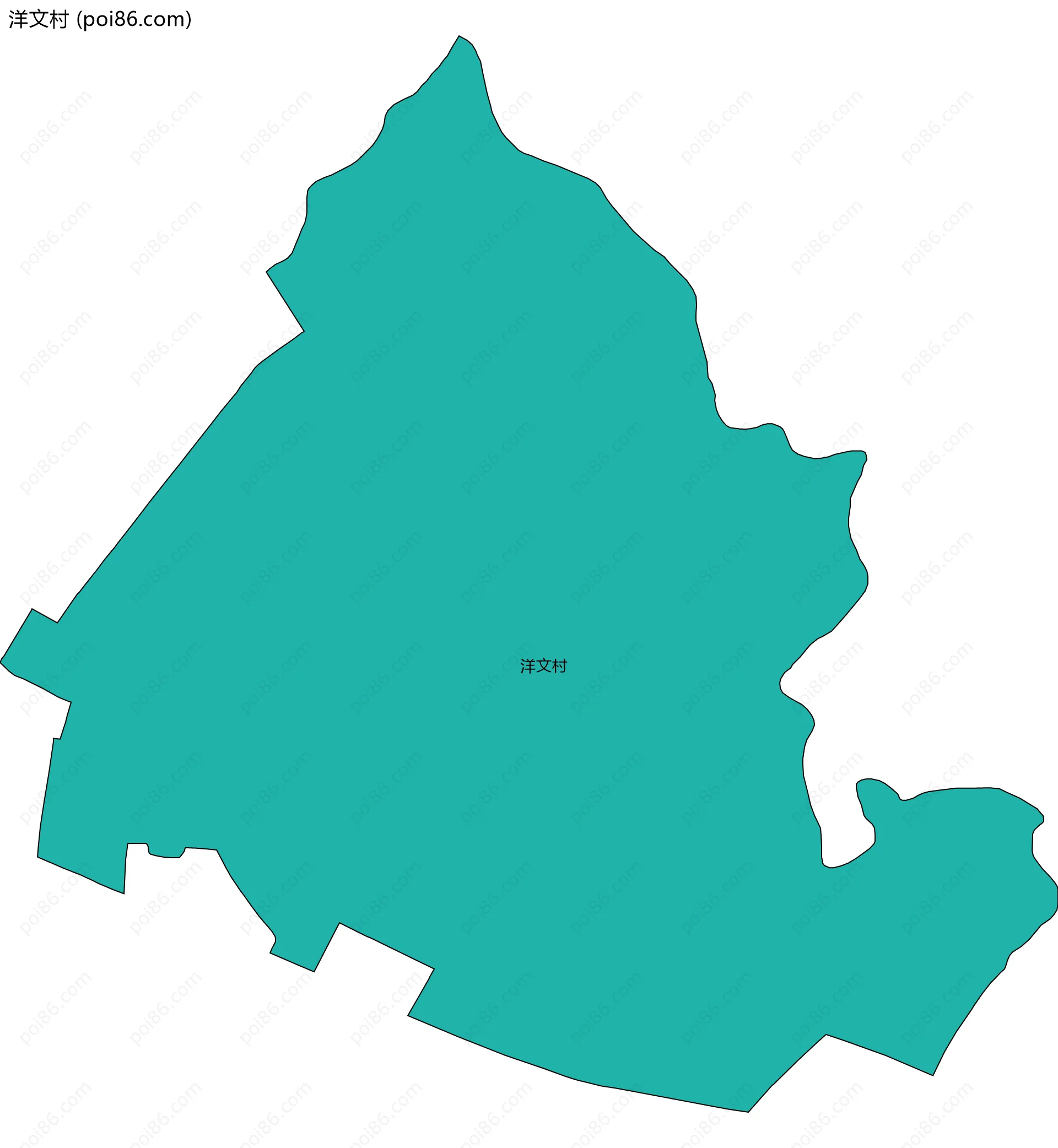 洋文村边界地图
