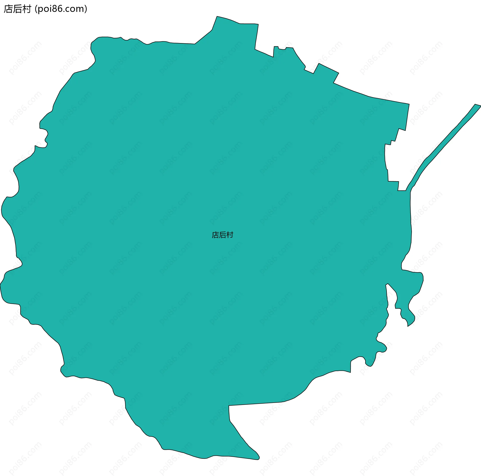 店后村边界地图
