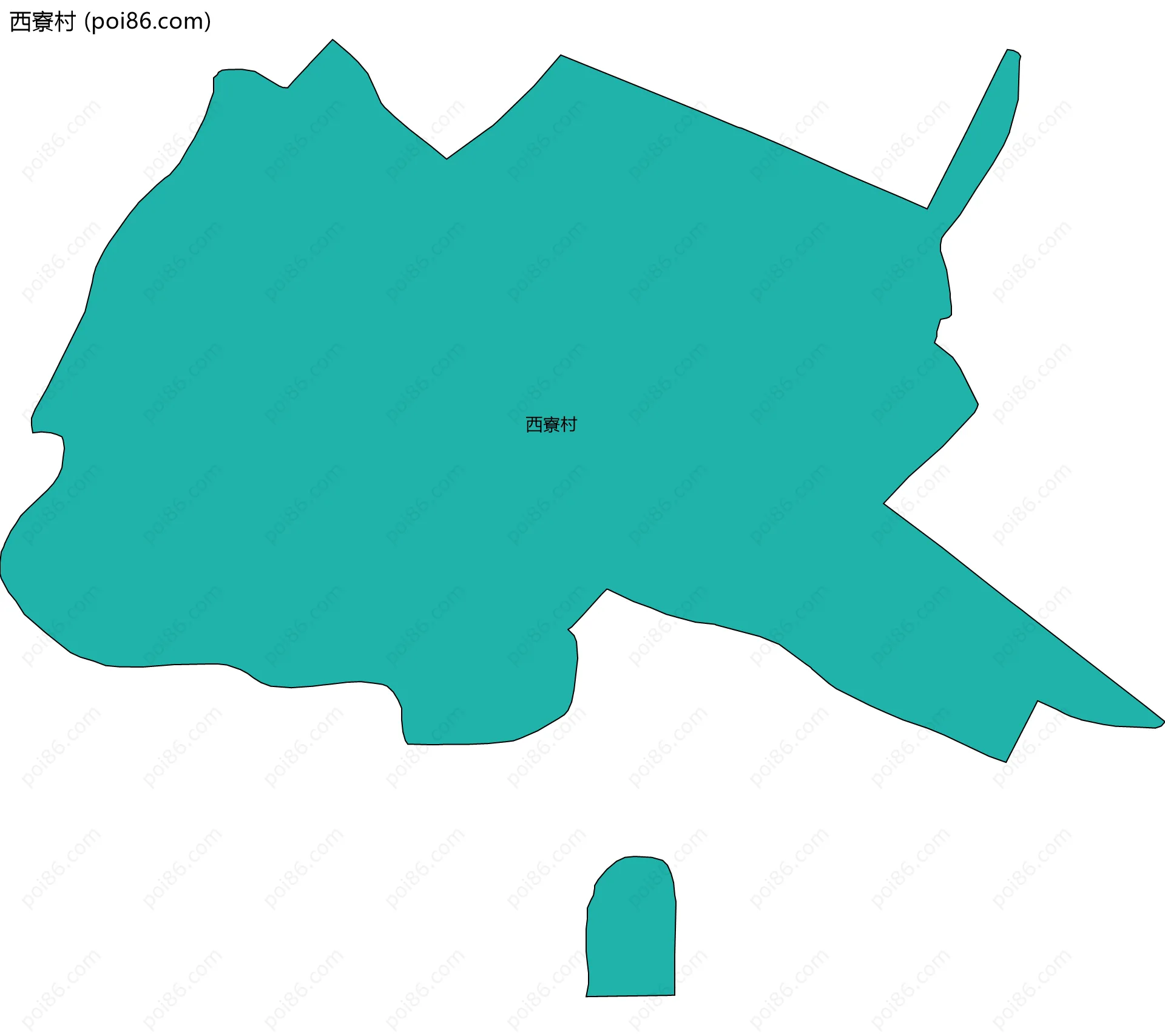 西寮村边界地图