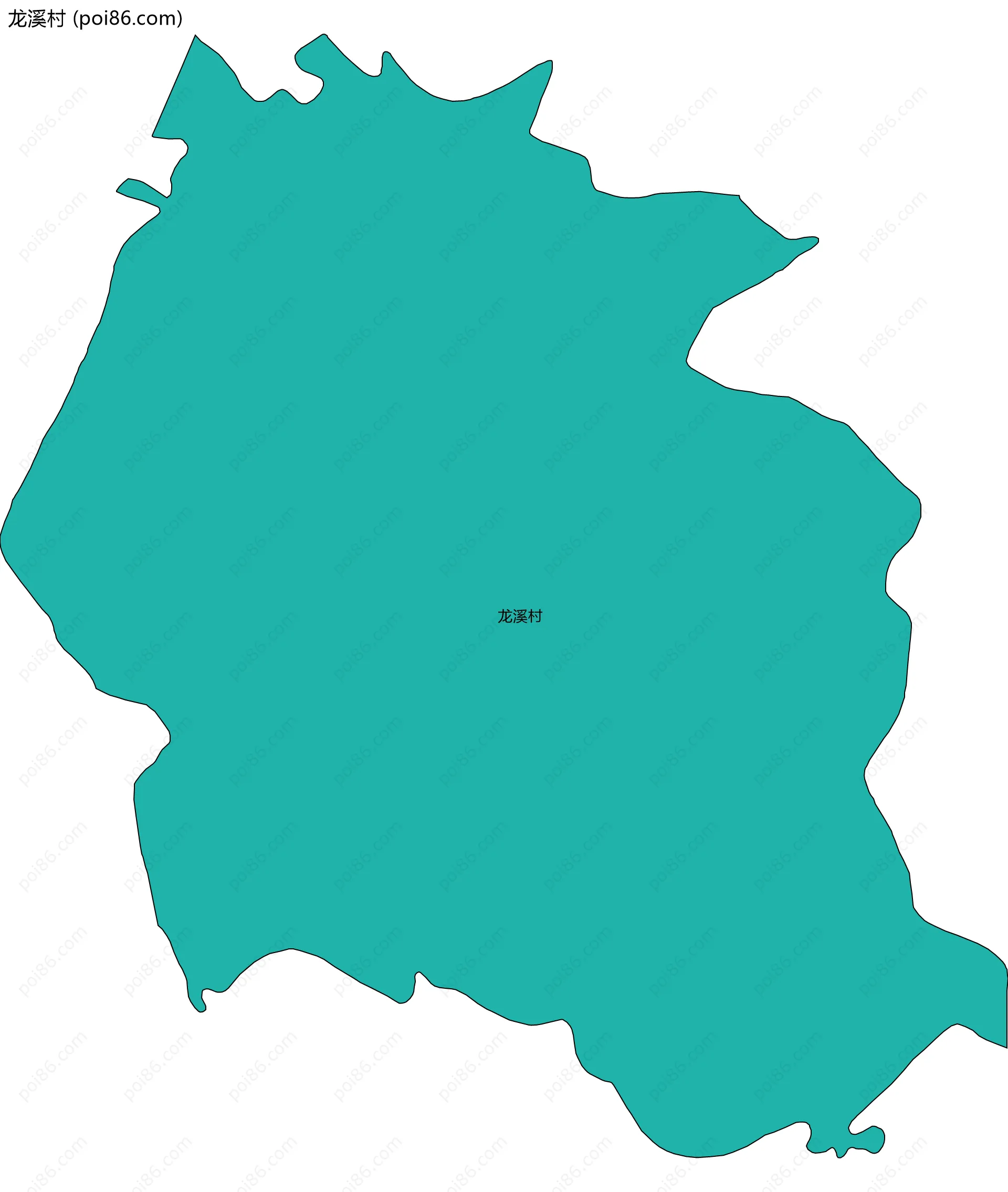 龙溪村边界地图