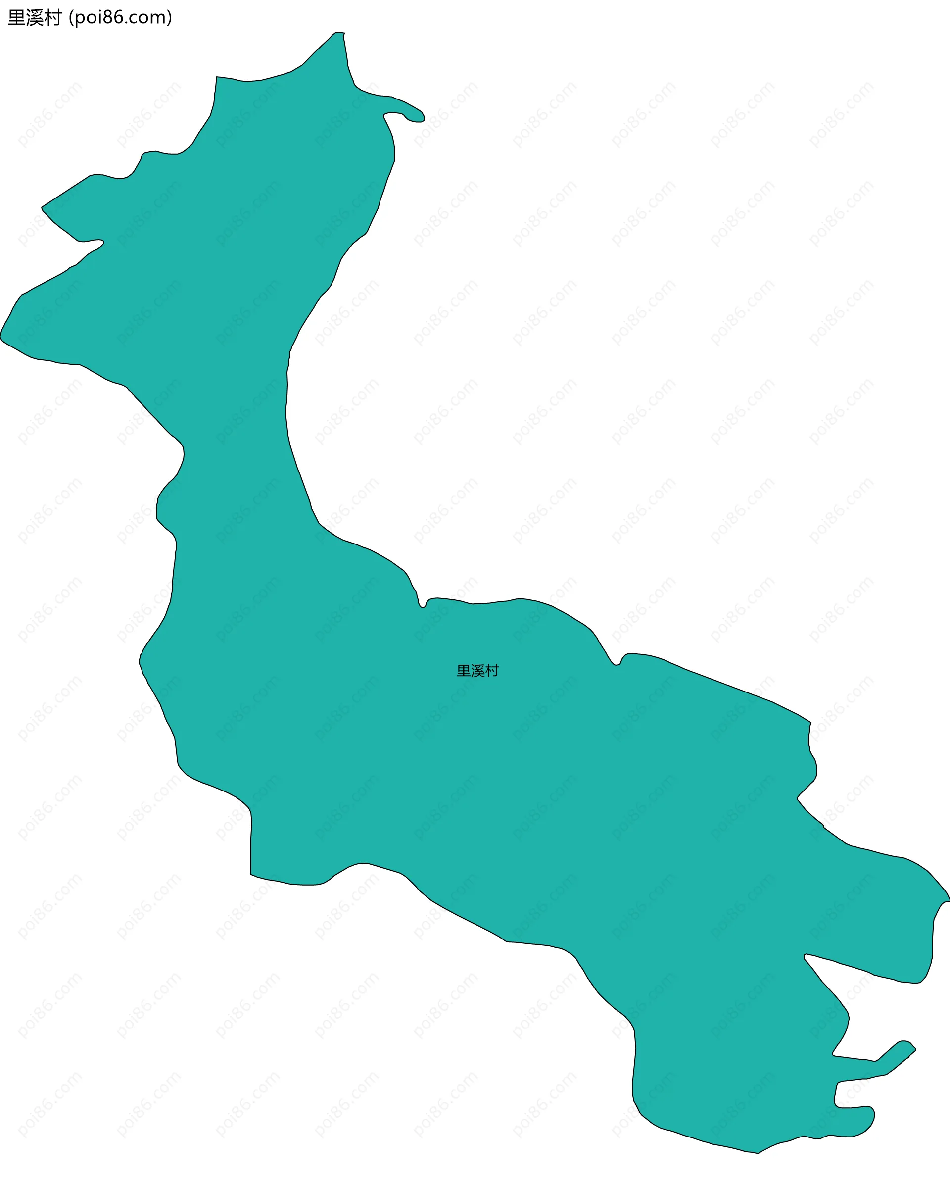 里溪村边界地图