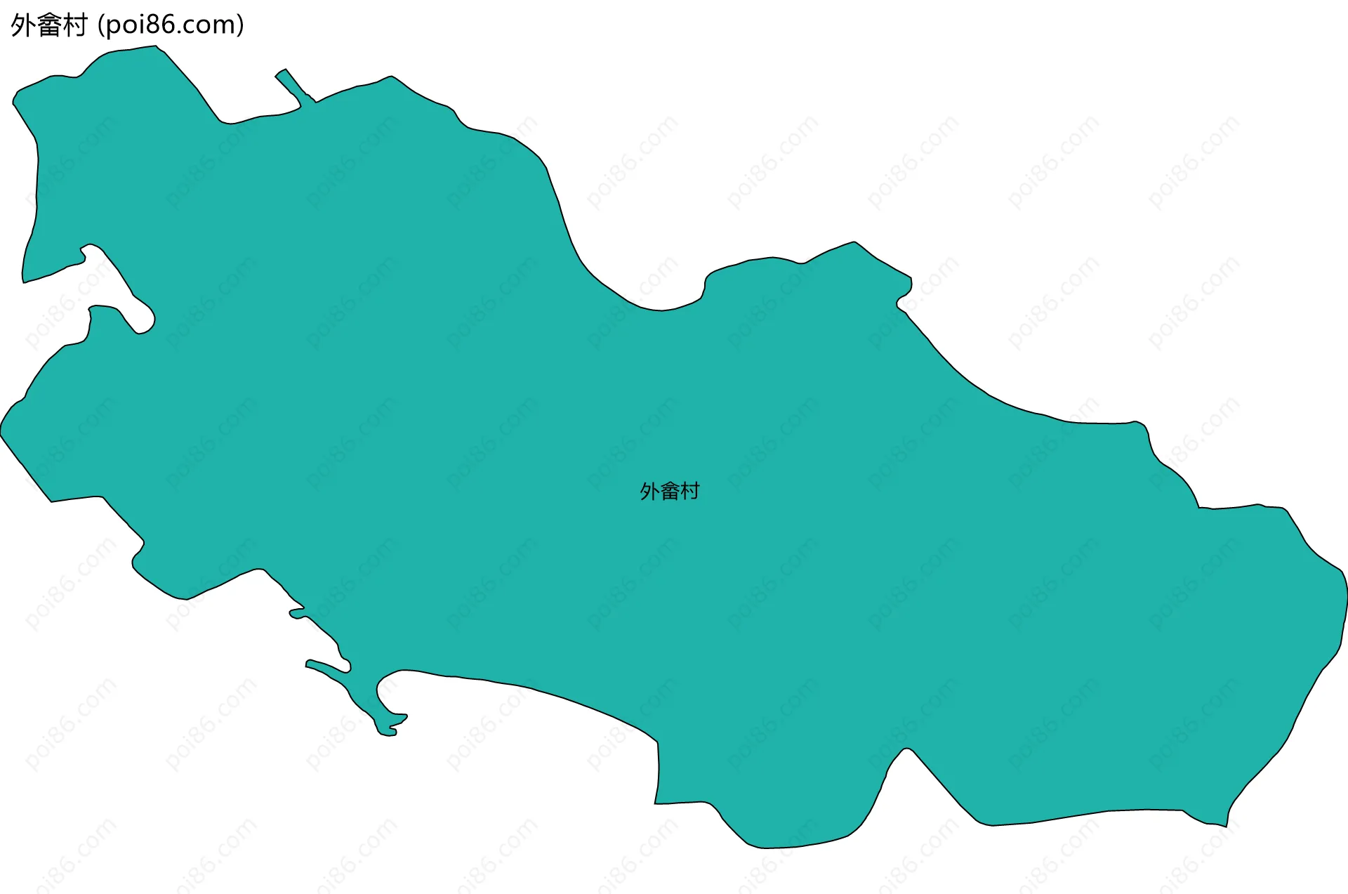 外畲村边界地图