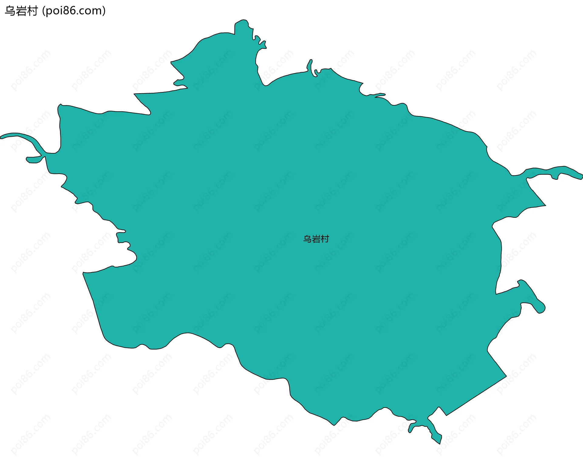 乌岩村边界地图