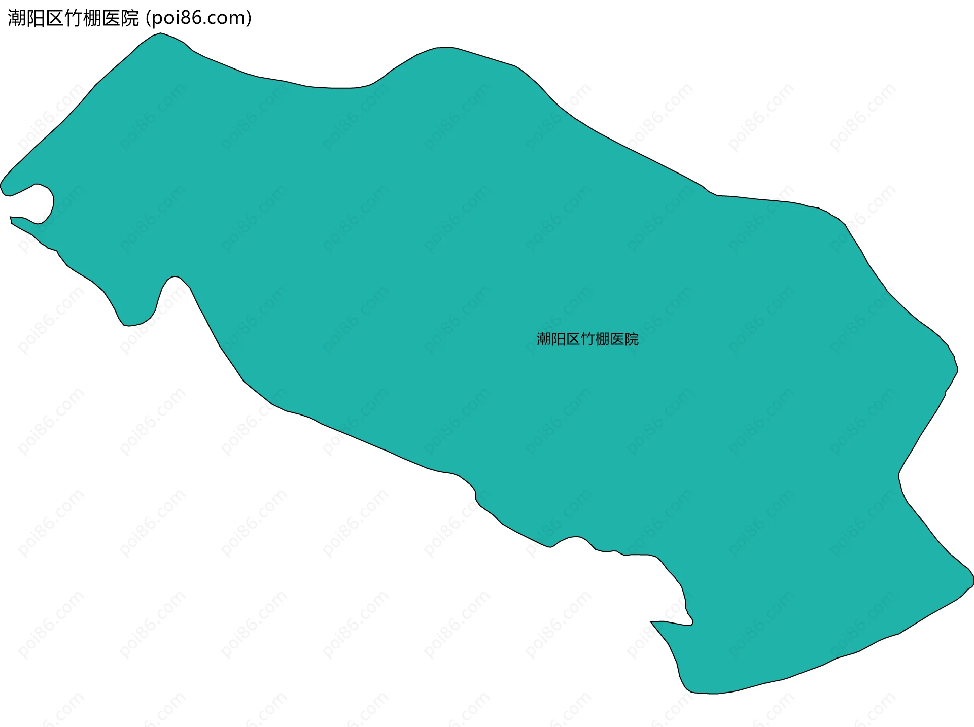 潮阳区竹棚医院边界地图