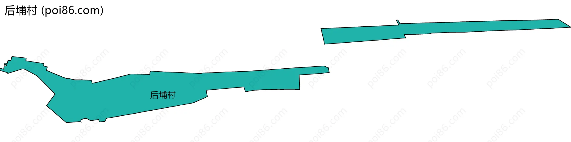 后埔村边界地图
