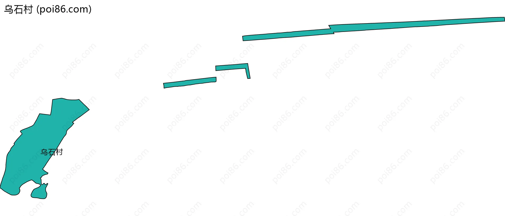 乌石村边界地图