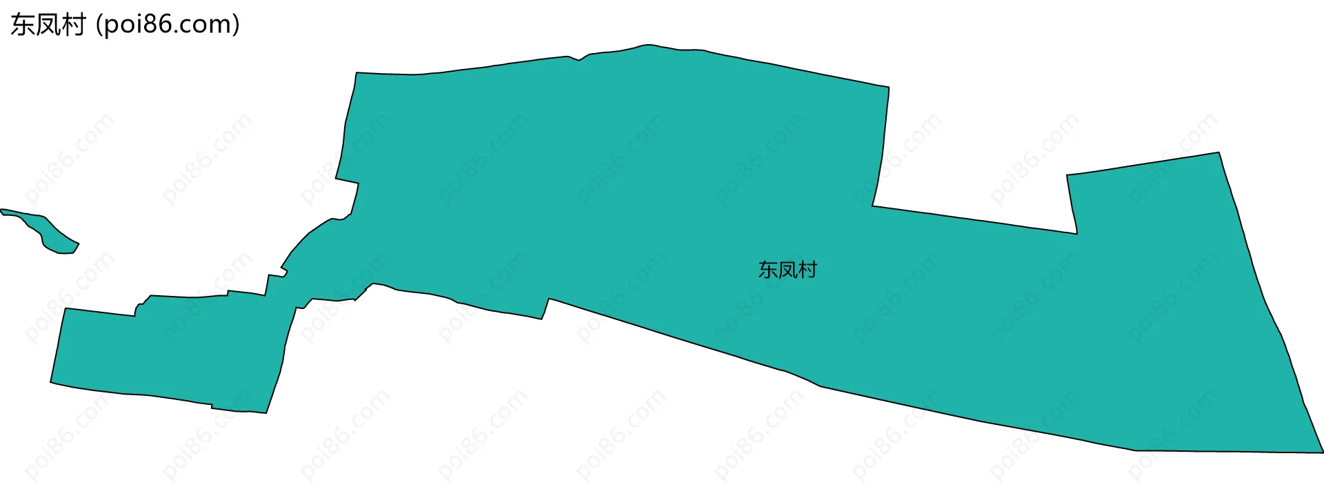 东凤村边界地图