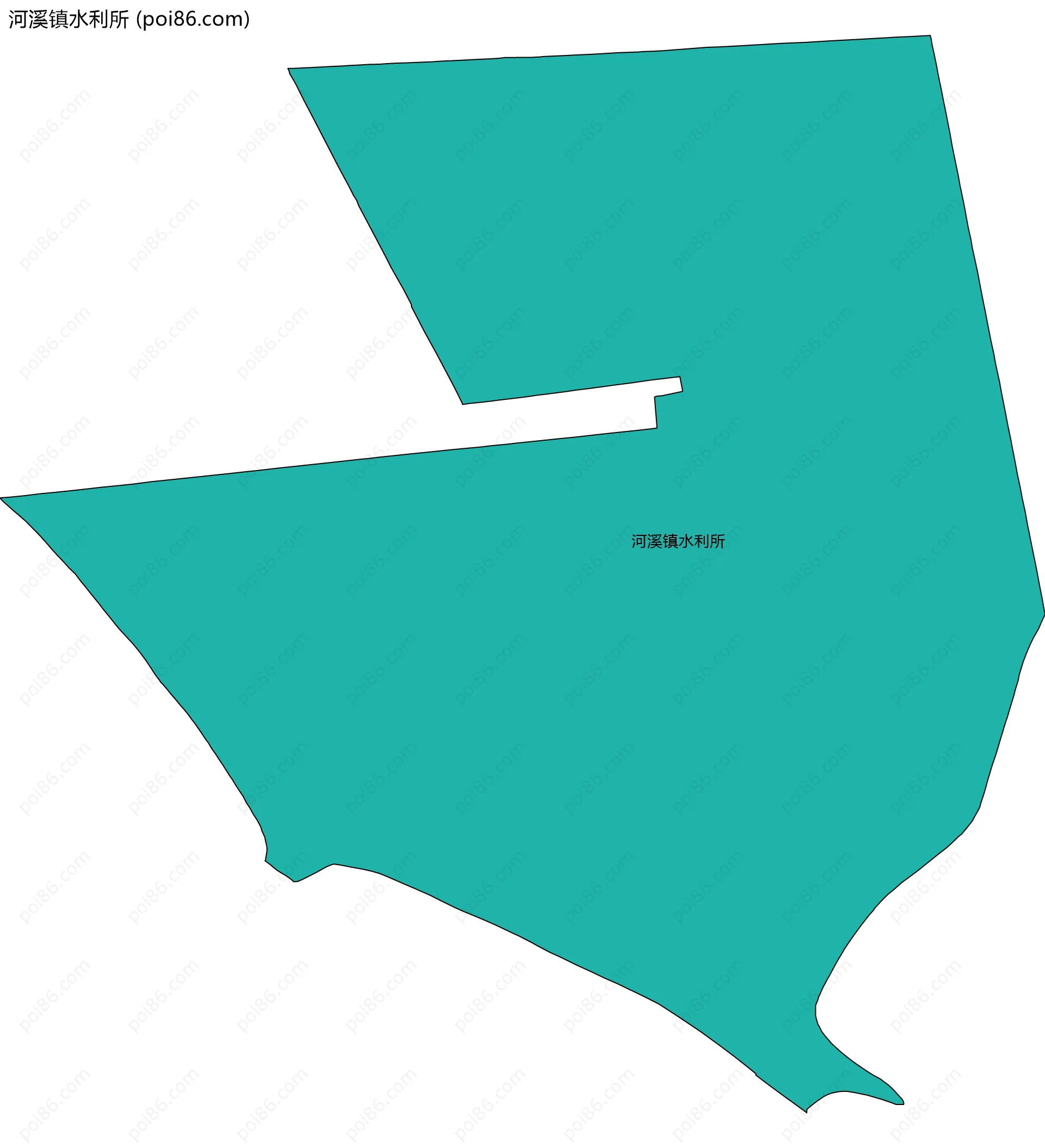 河溪镇水利所边界地图