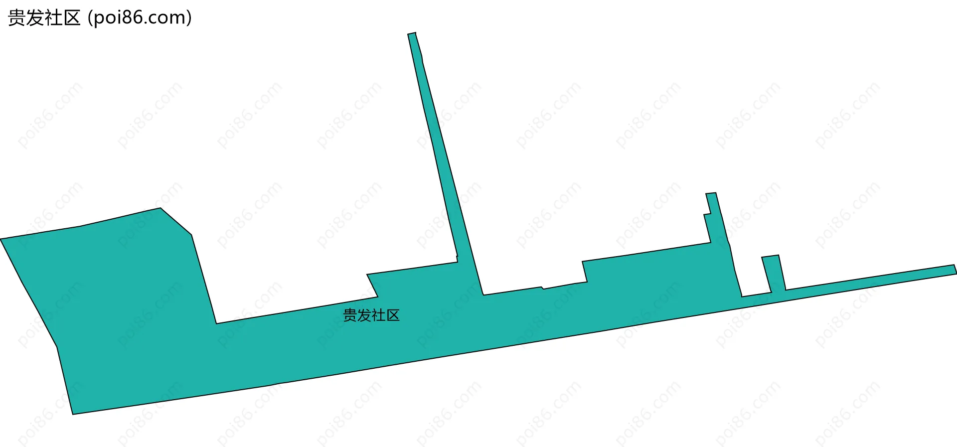 贵发社区边界地图
