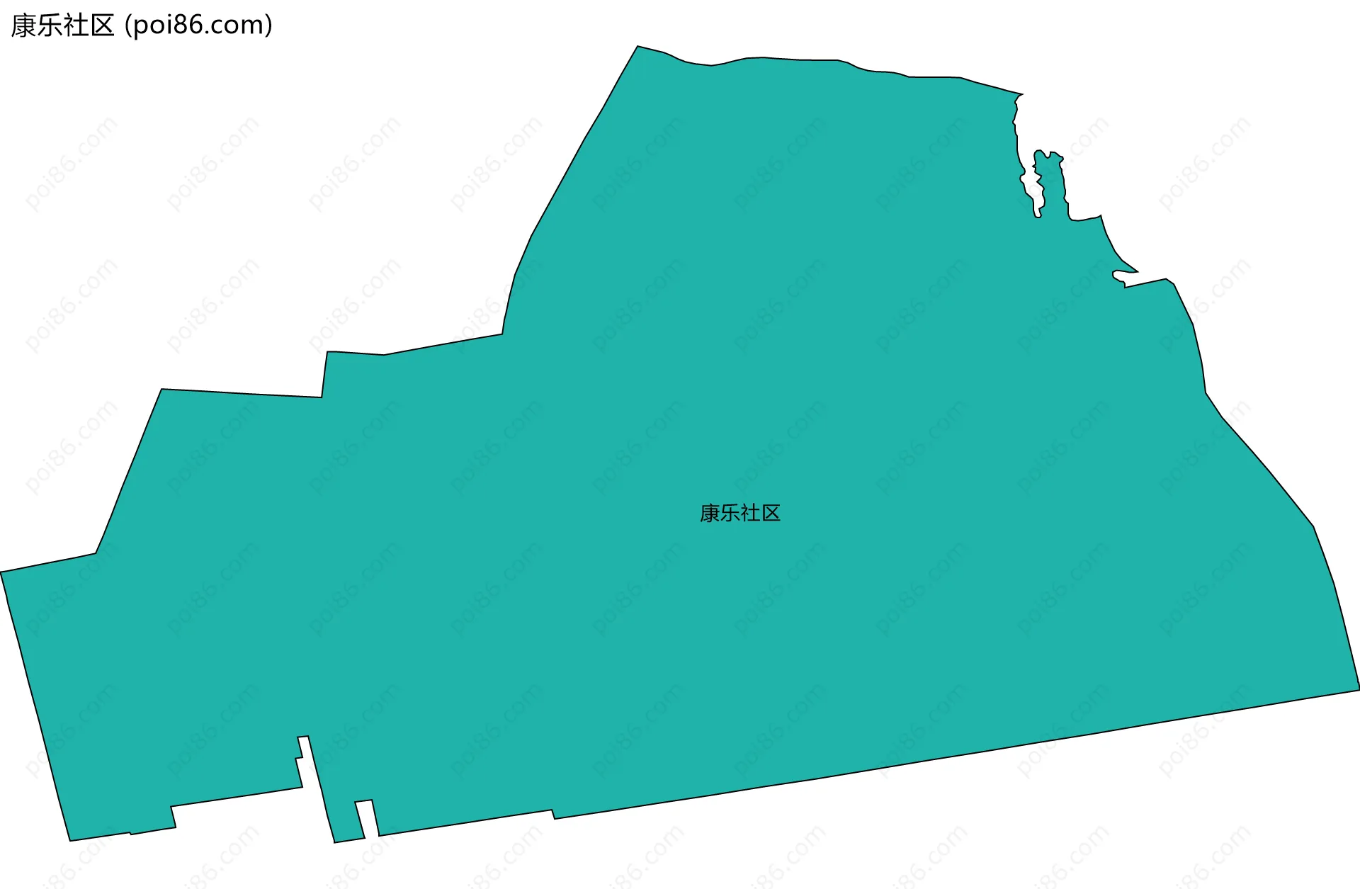 康乐社区边界地图