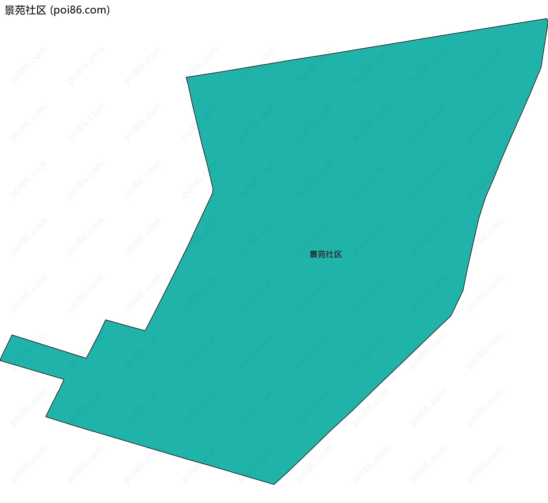 景苑社区边界地图