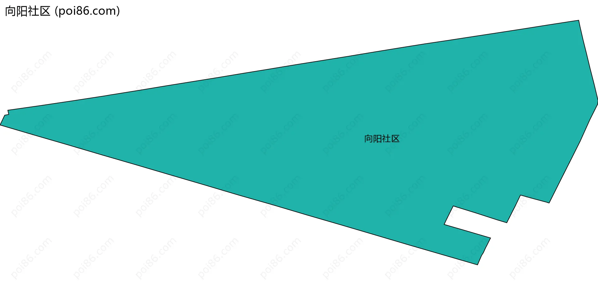 向阳社区边界地图