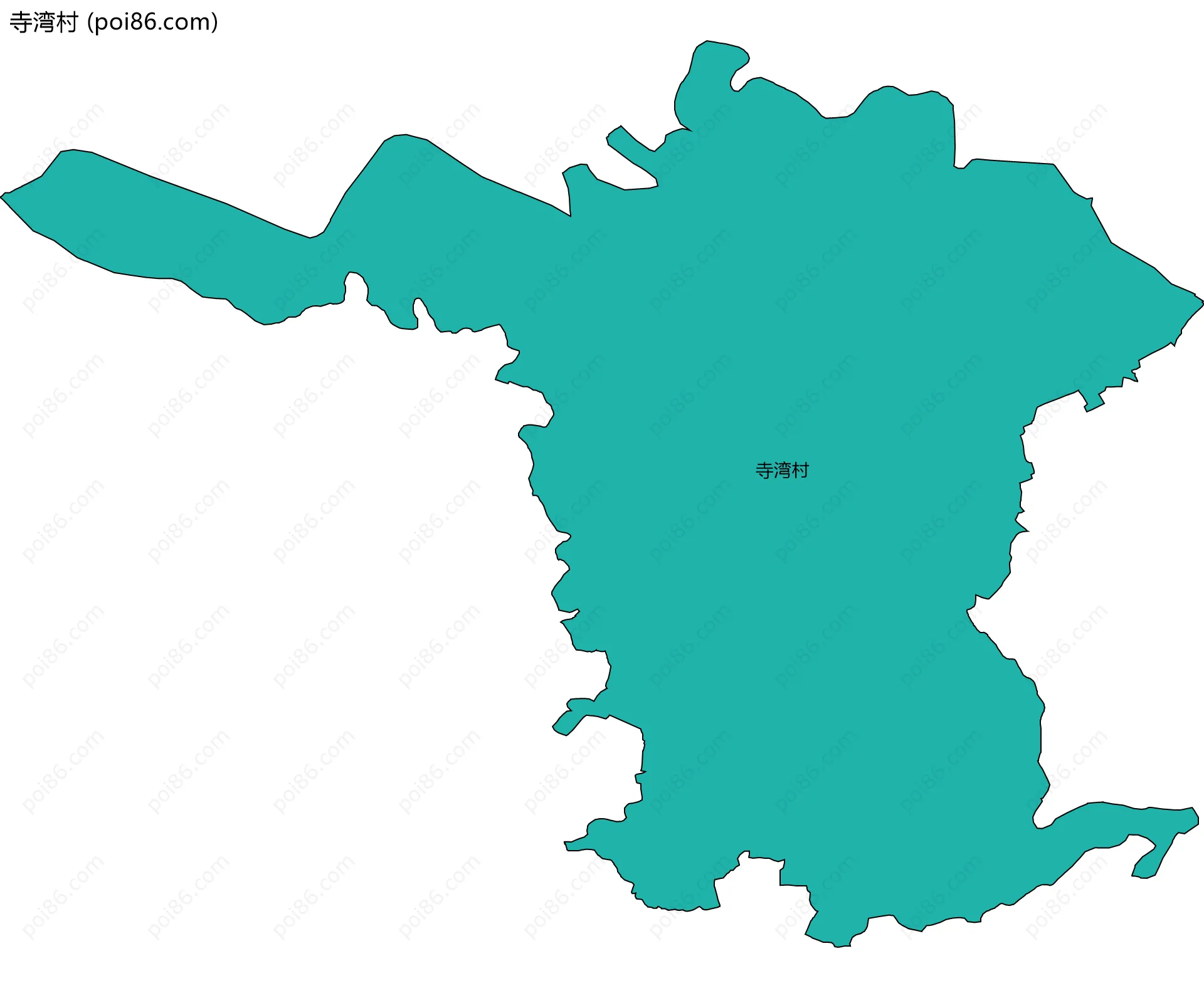 寺湾村边界地图