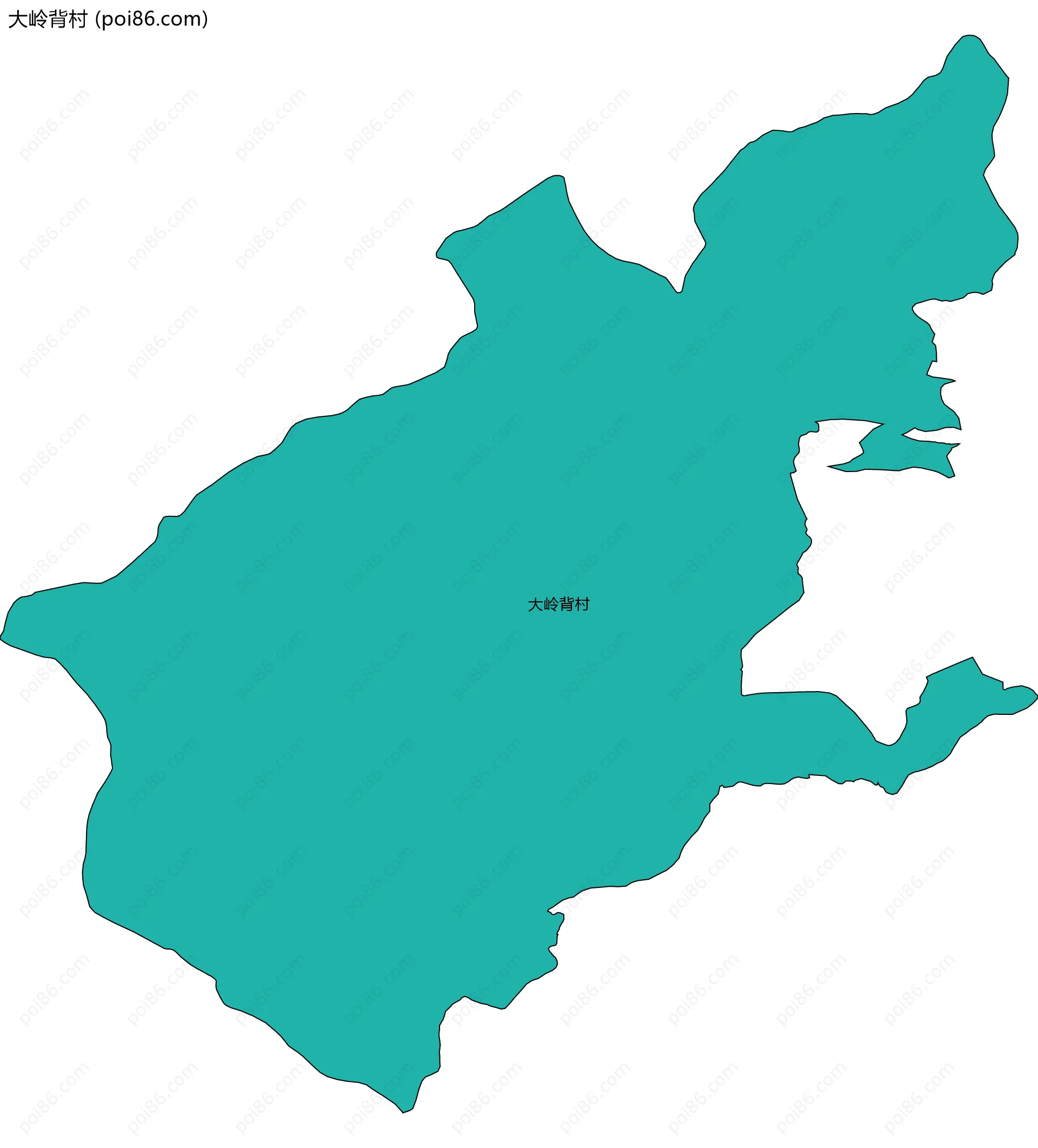 大岭背村边界地图