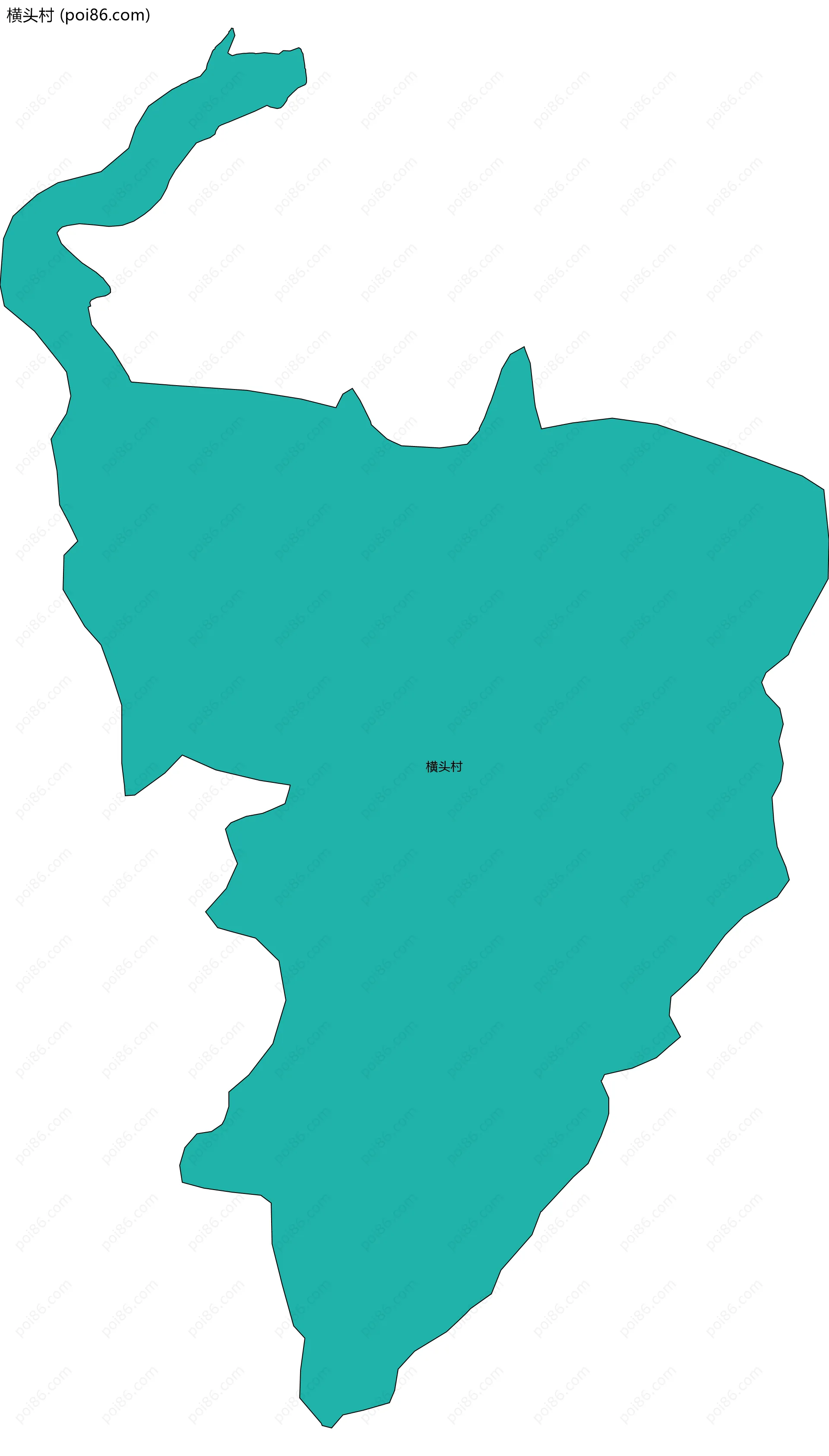 横头村边界地图