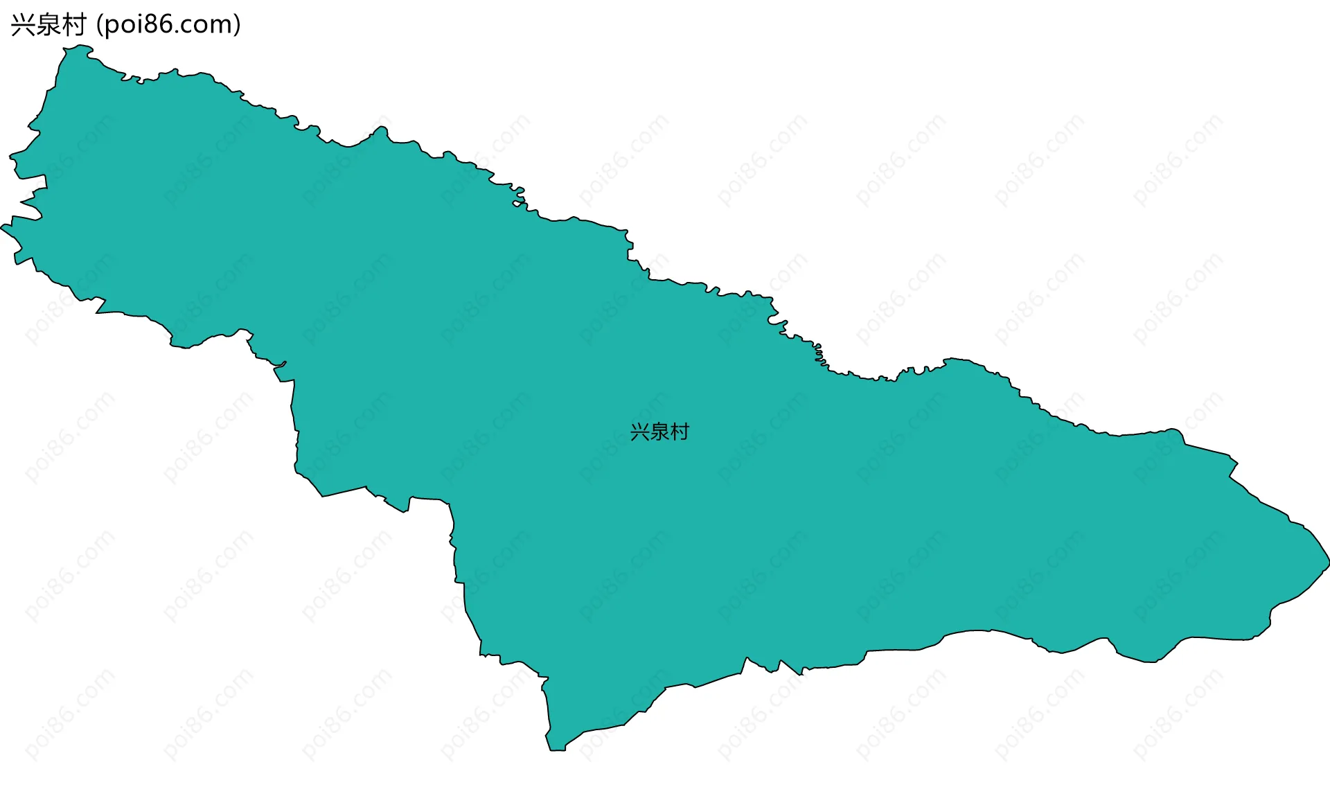 兴泉村边界地图