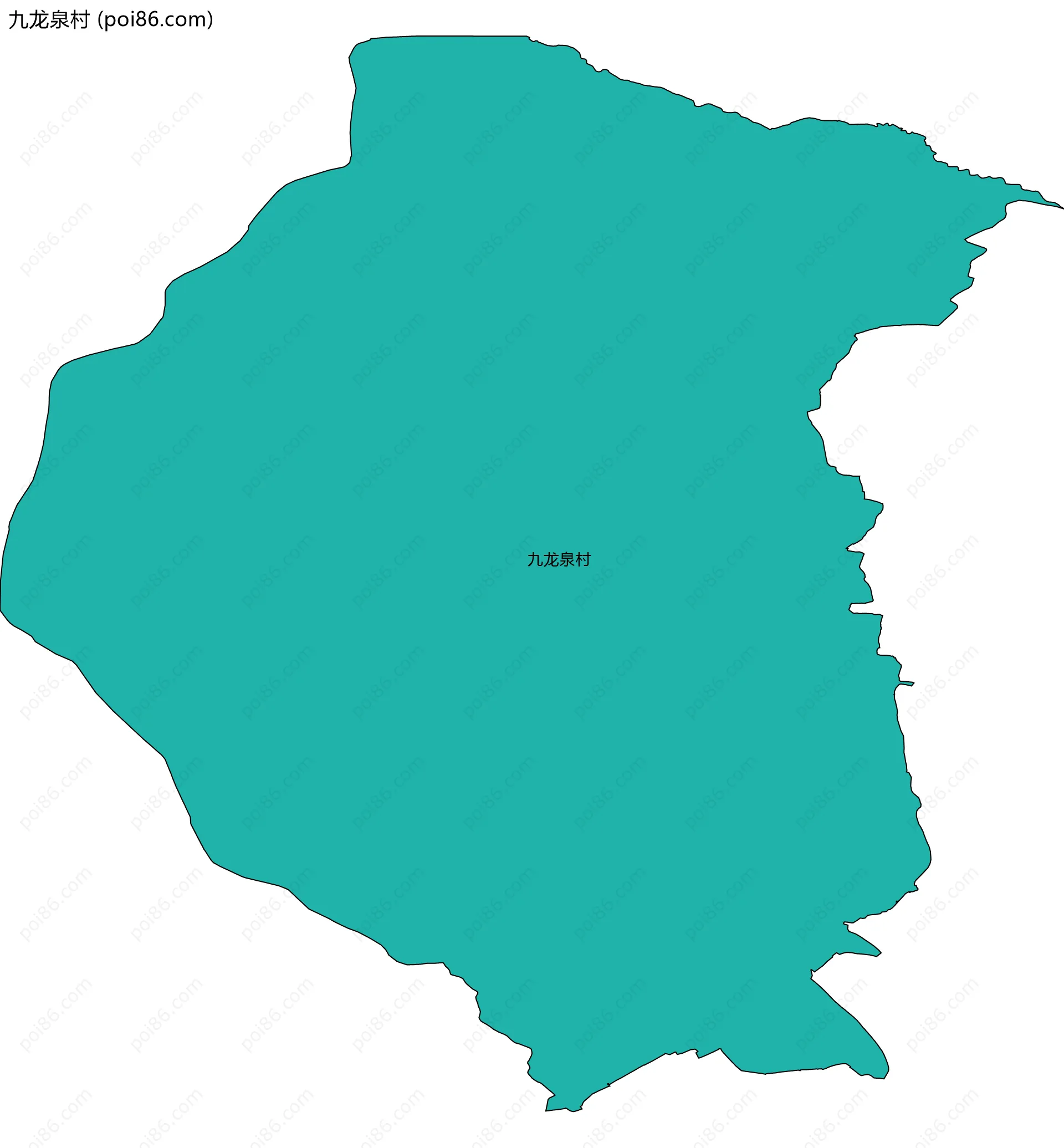 九龙泉村边界地图