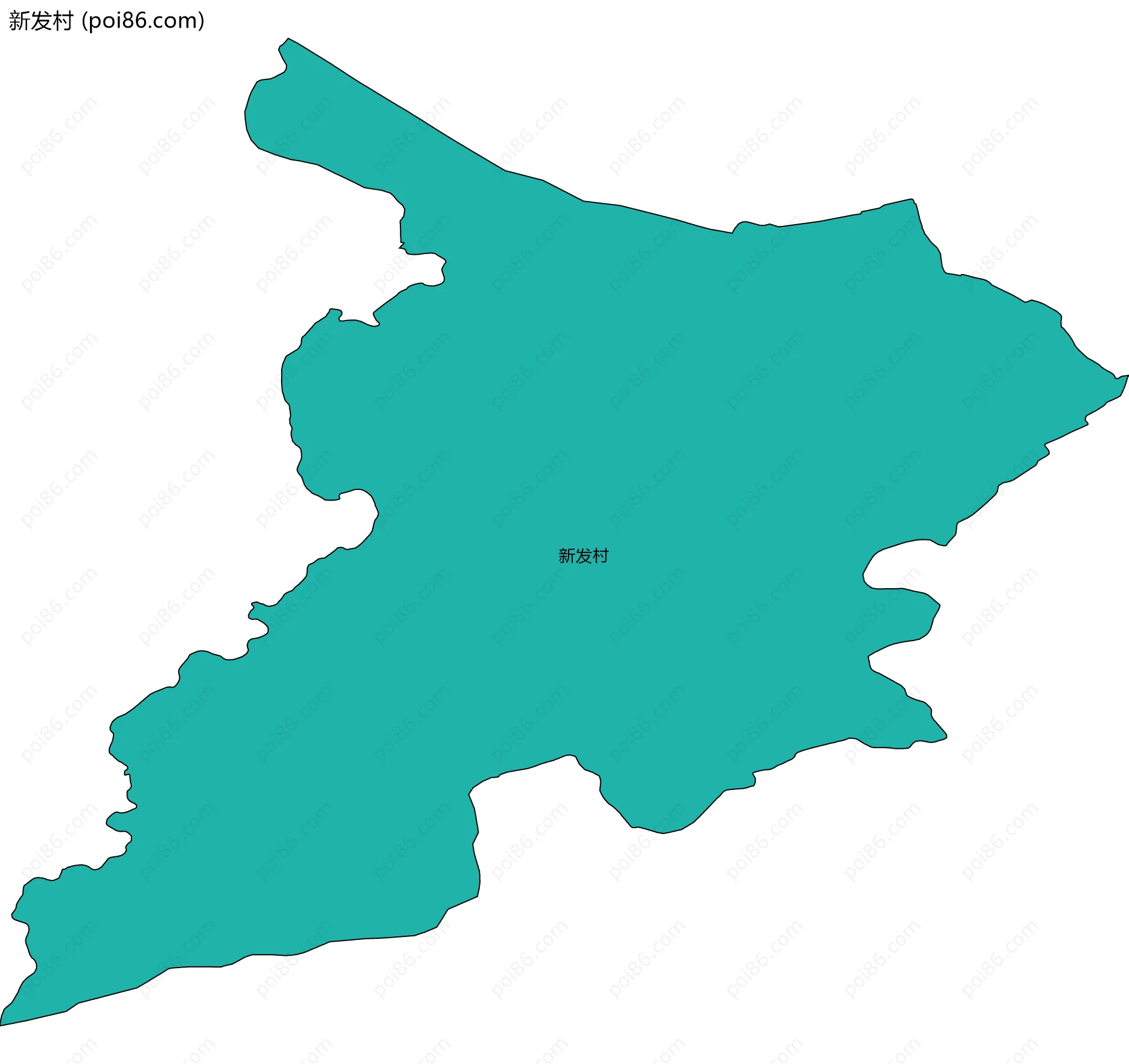新发村边界地图