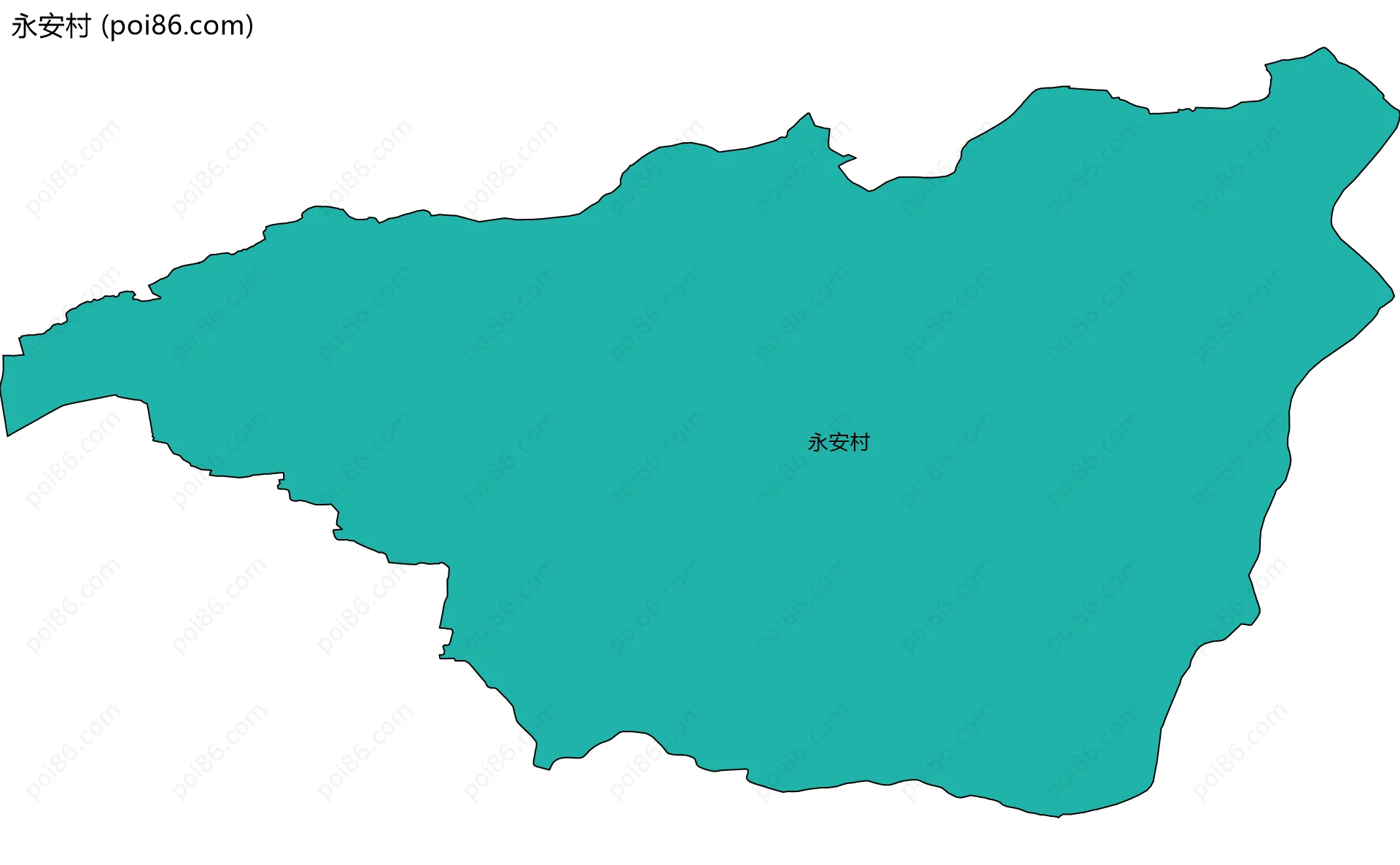 永安村边界地图