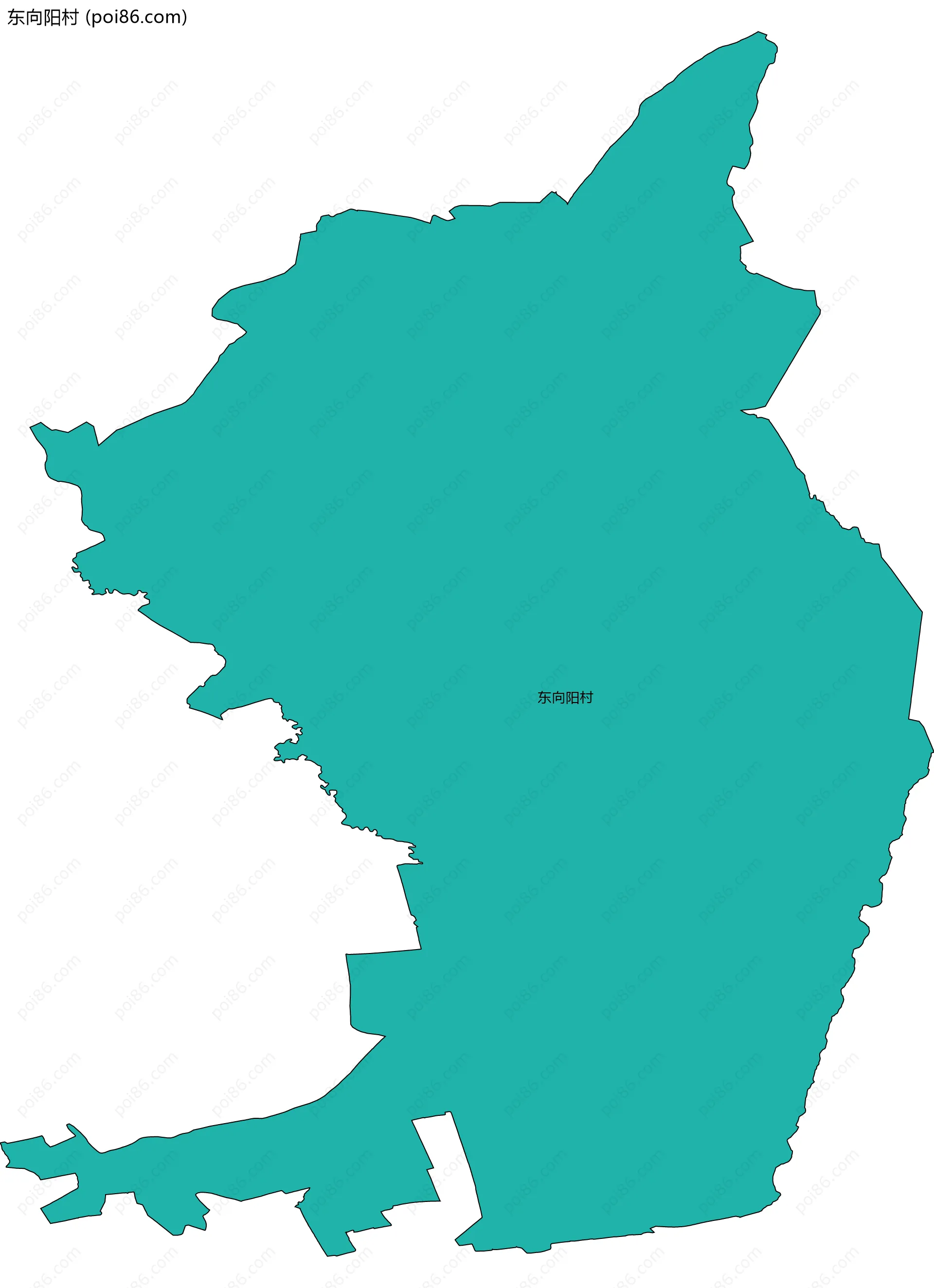 东向阳村边界地图