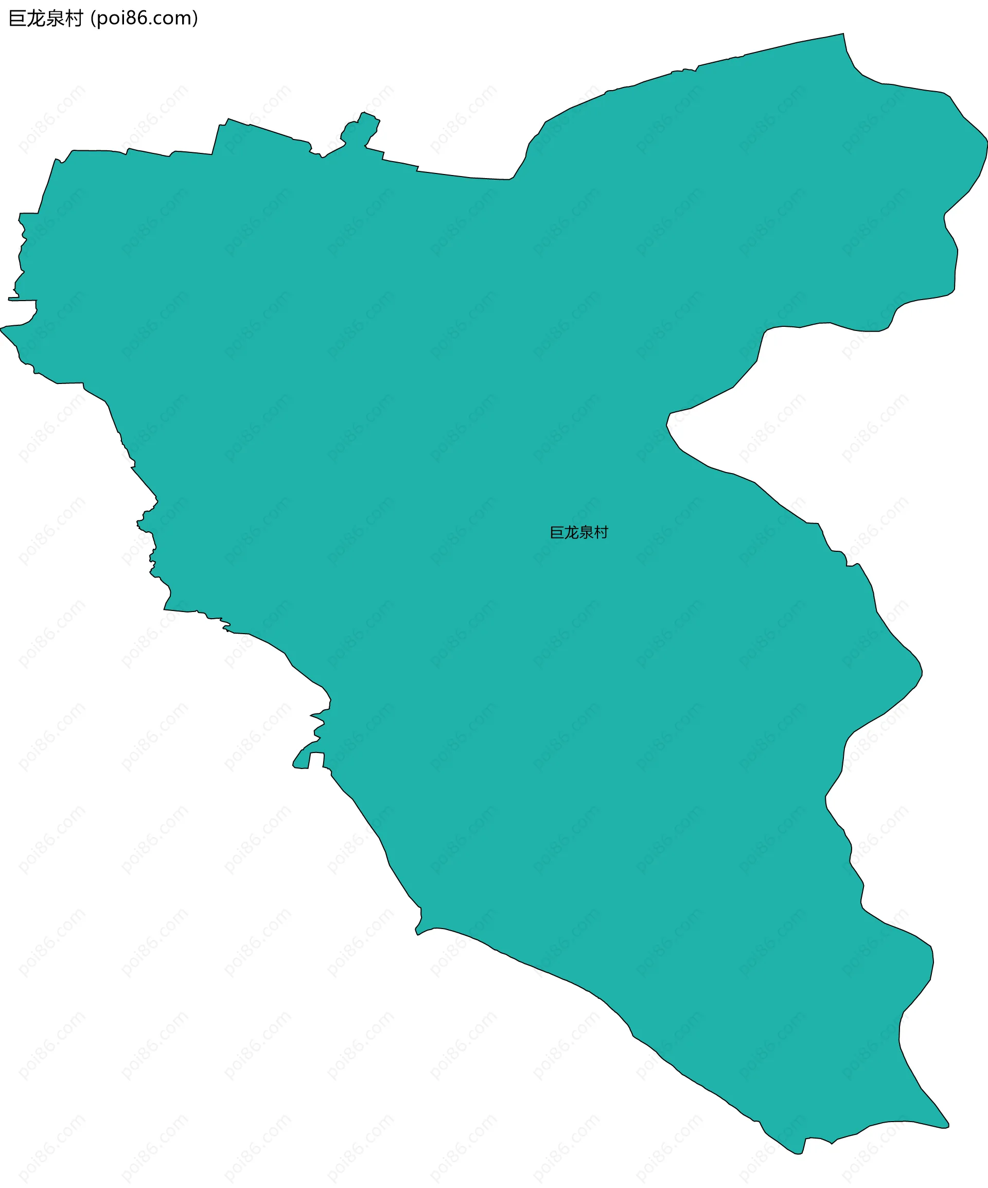 巨龙泉村边界地图