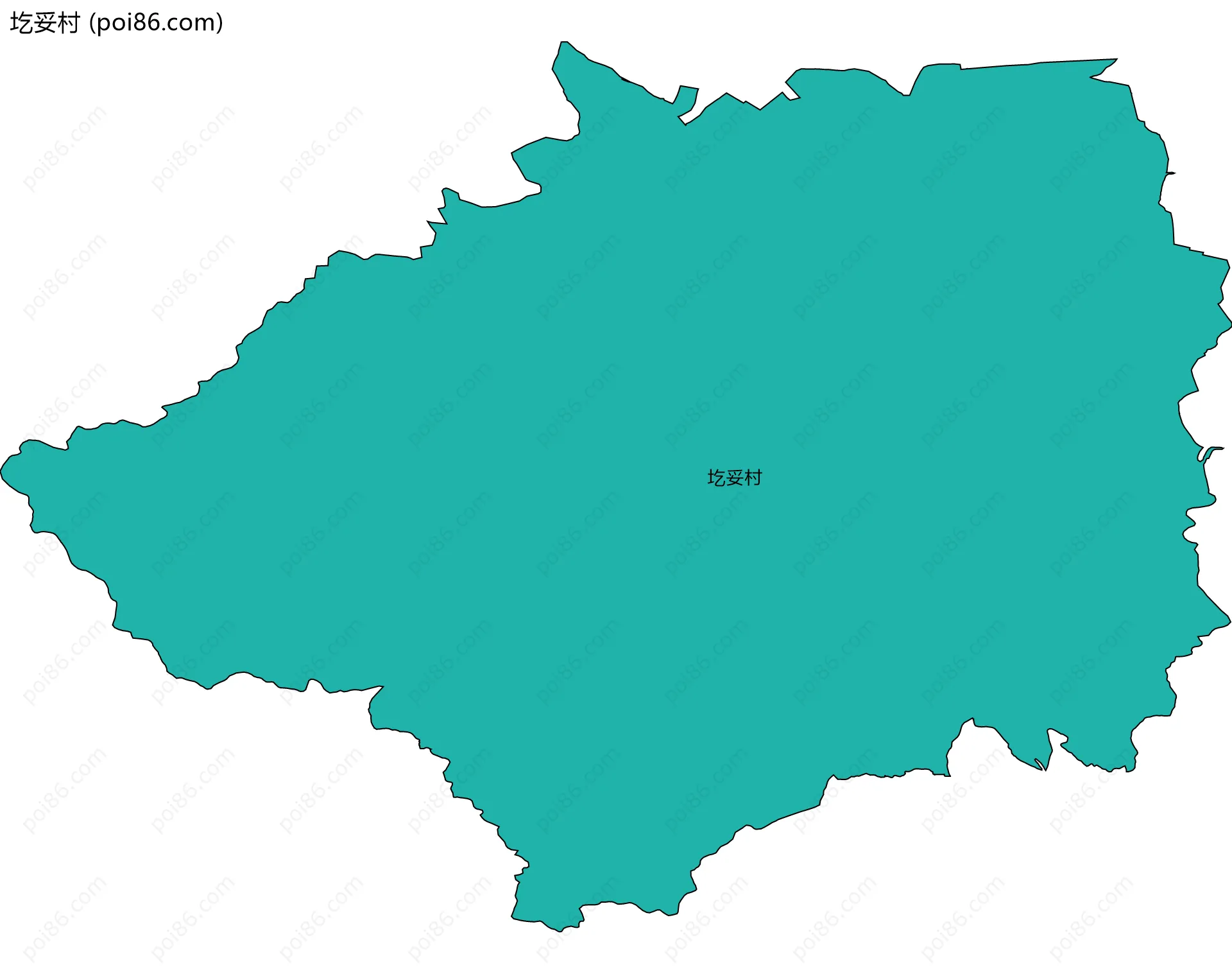 圪妥村边界地图