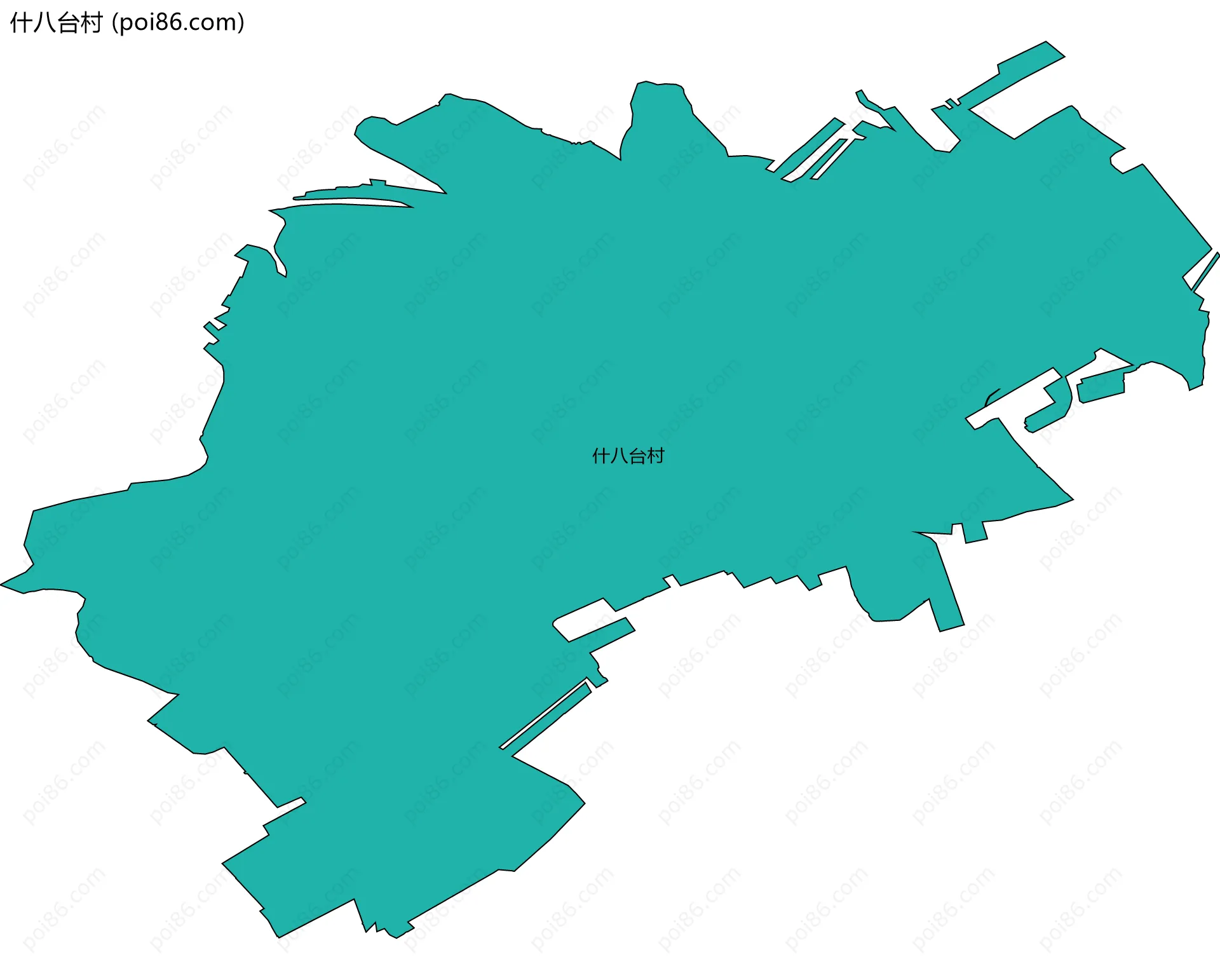 什八台村边界地图