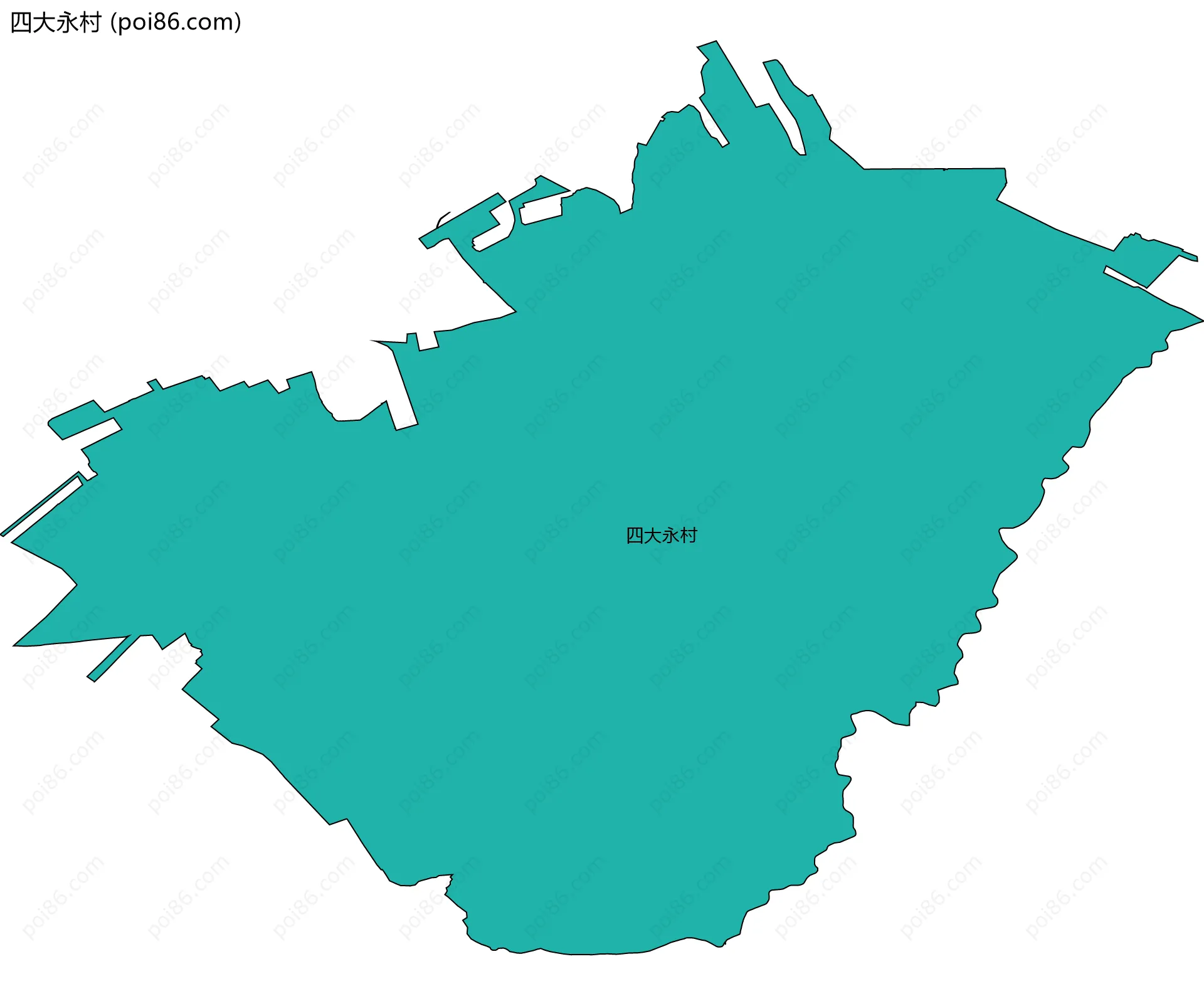 四大永村边界地图