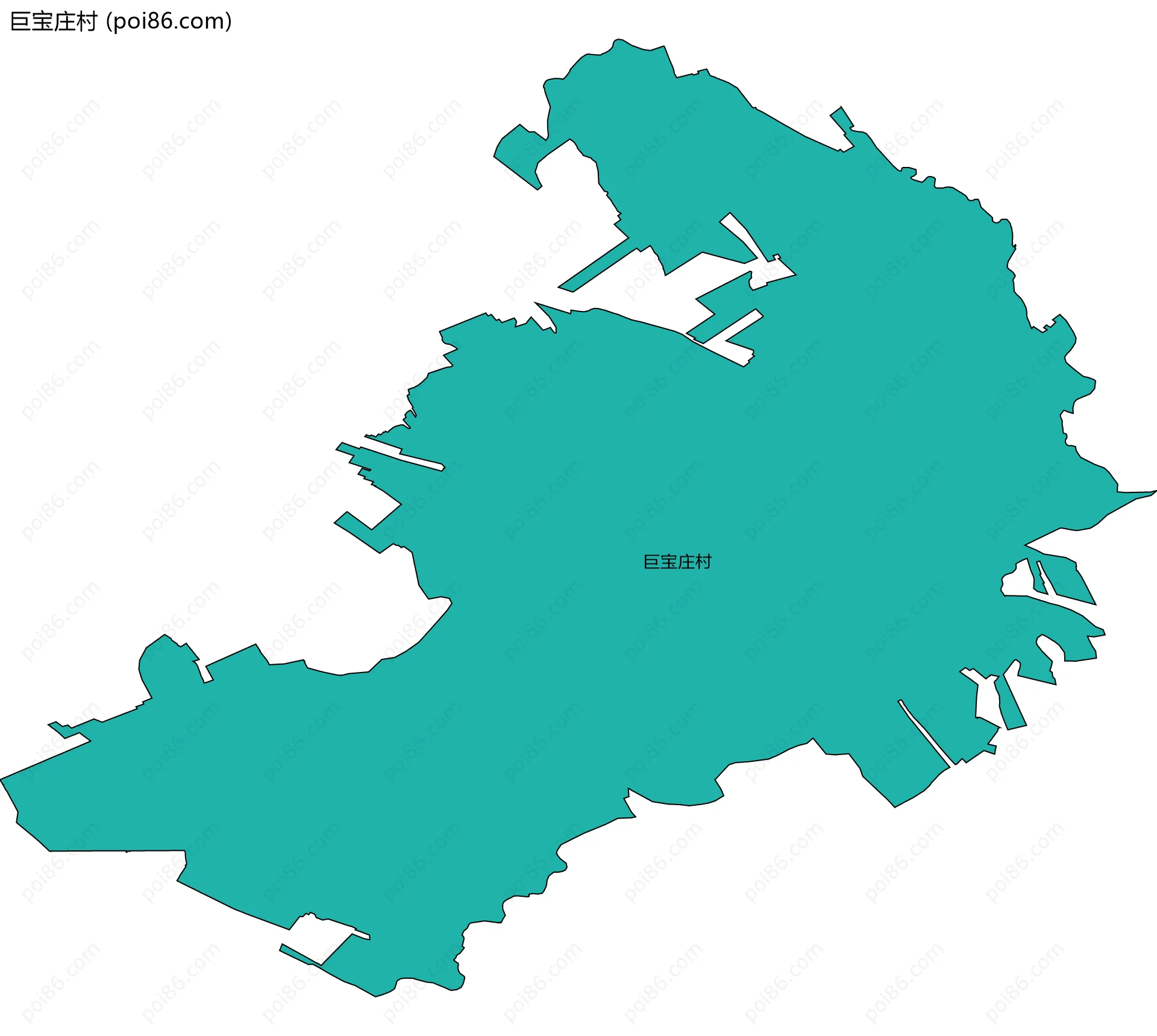 巨宝庄村边界地图
