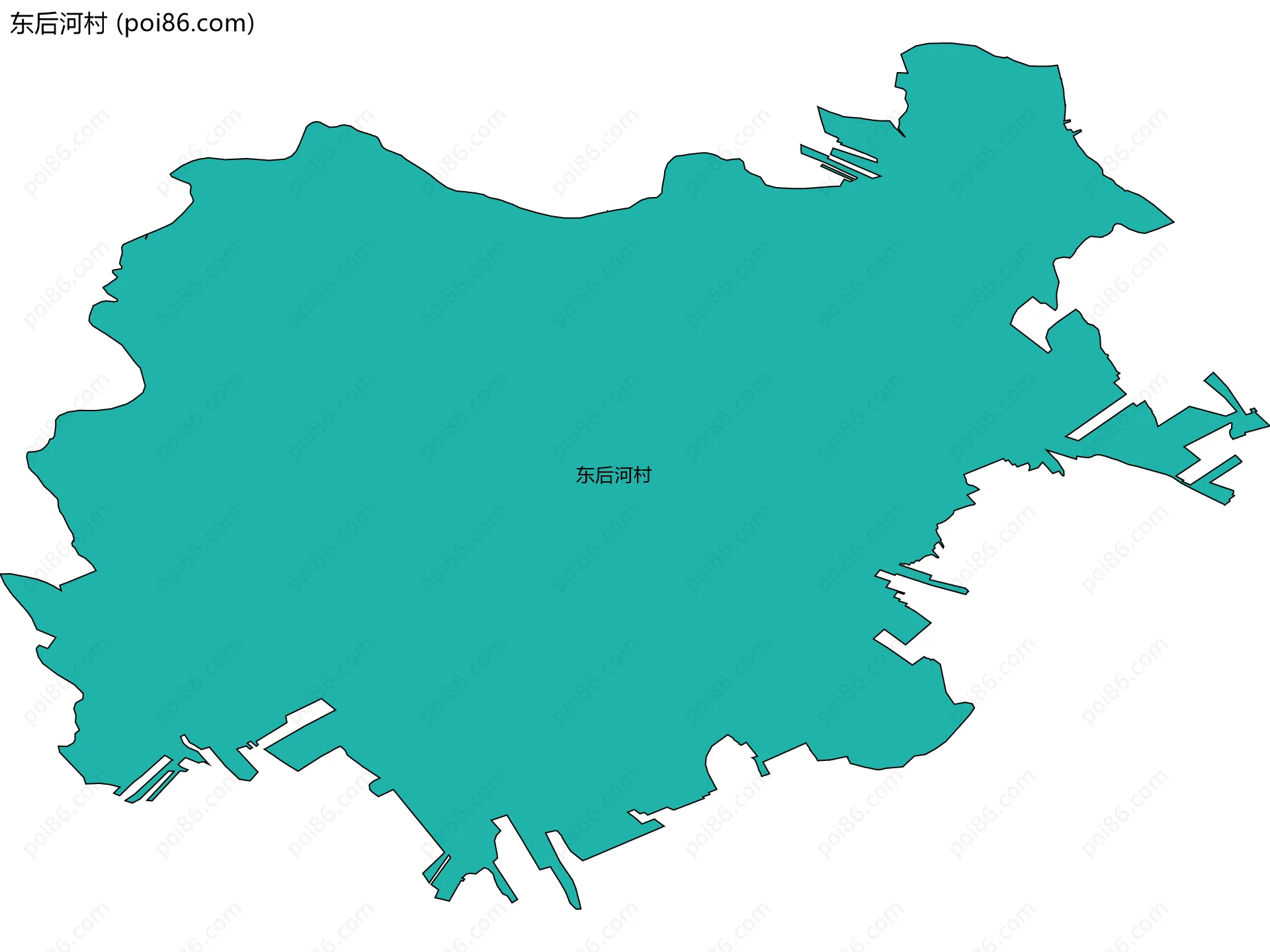 东后河村边界地图