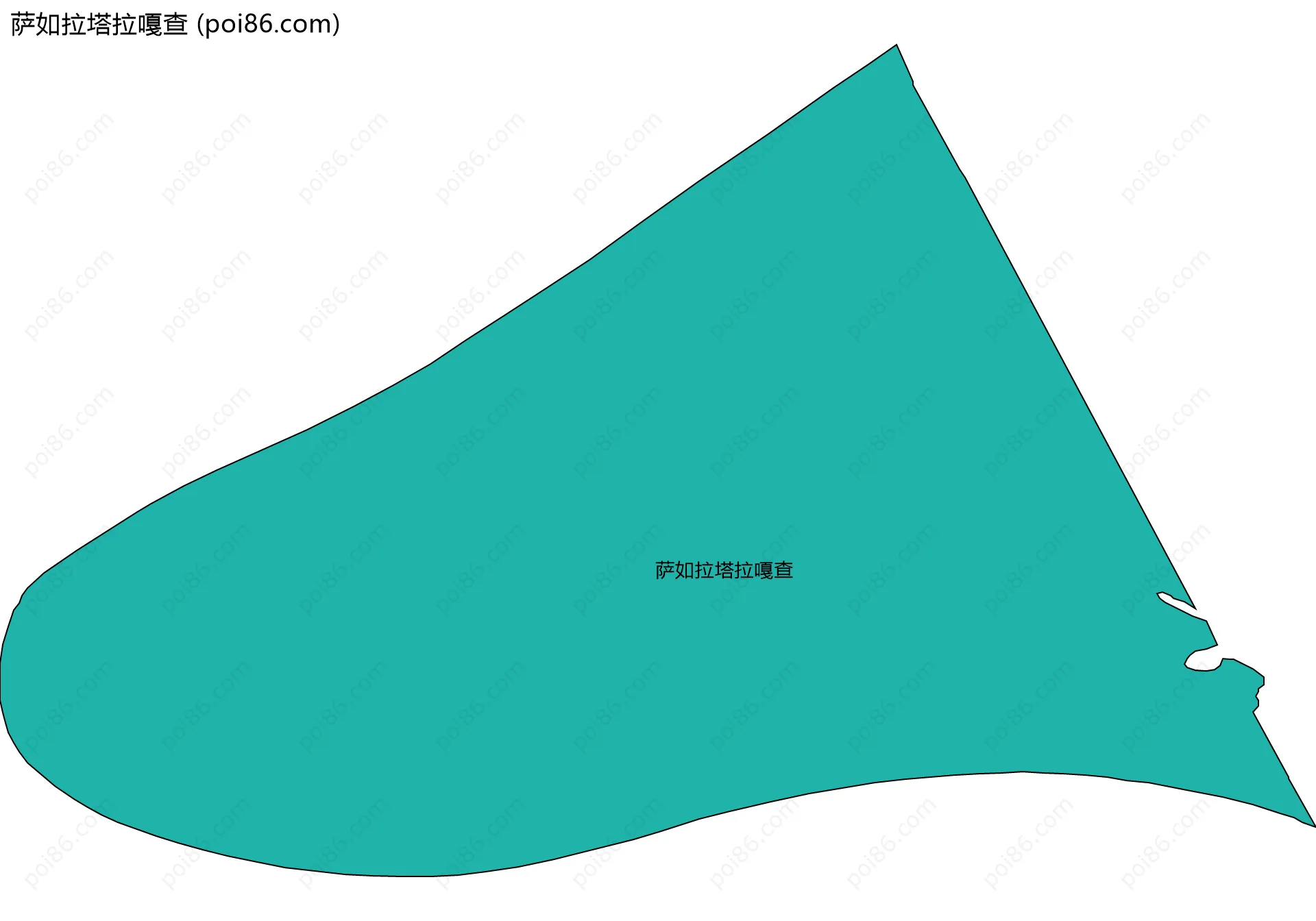 萨如拉塔拉嘎查边界地图