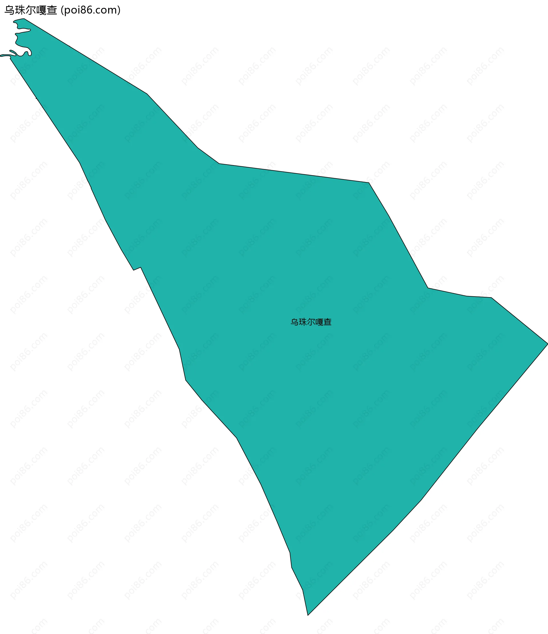 乌珠尔嘎查边界地图