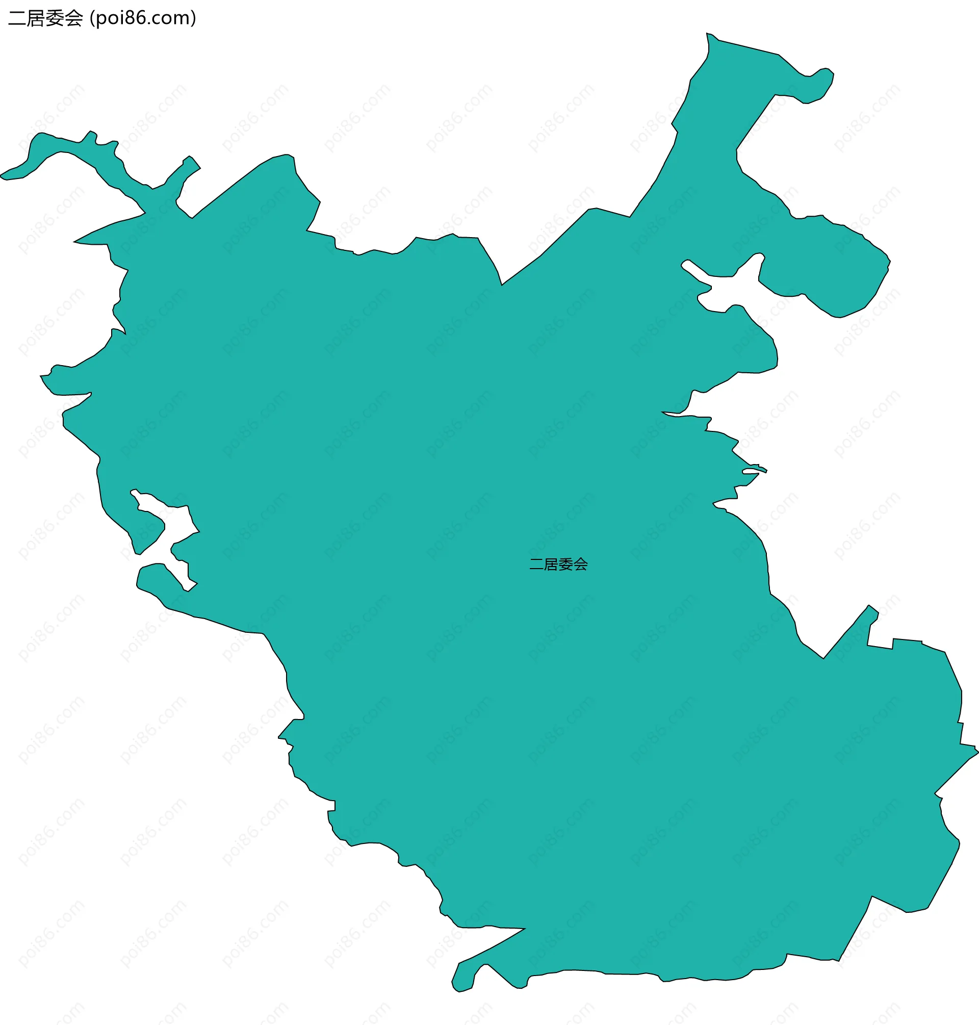 二居委会边界地图