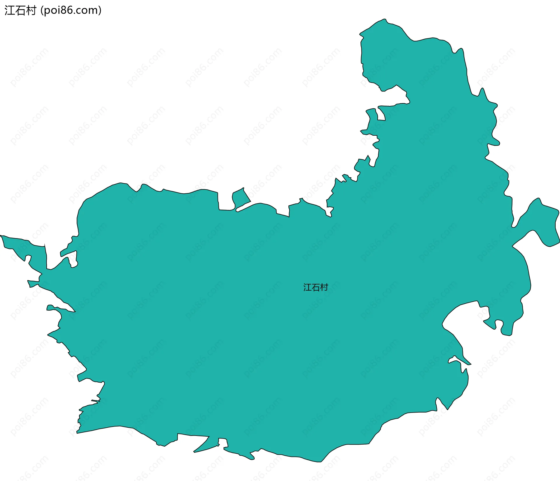 江石村边界地图