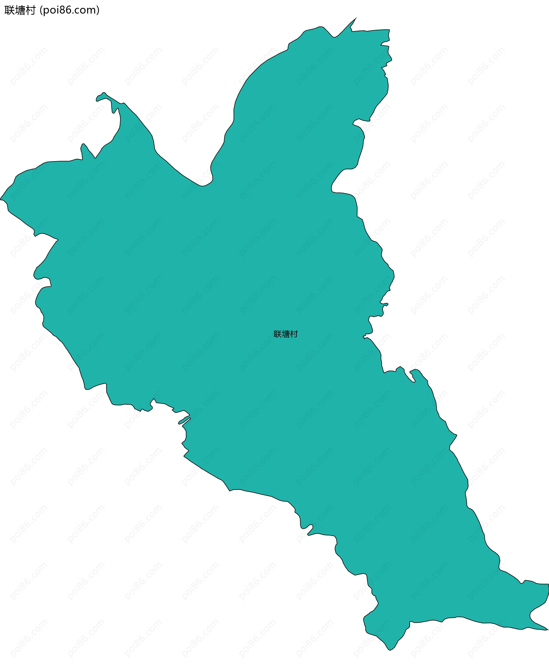 联塘村边界地图