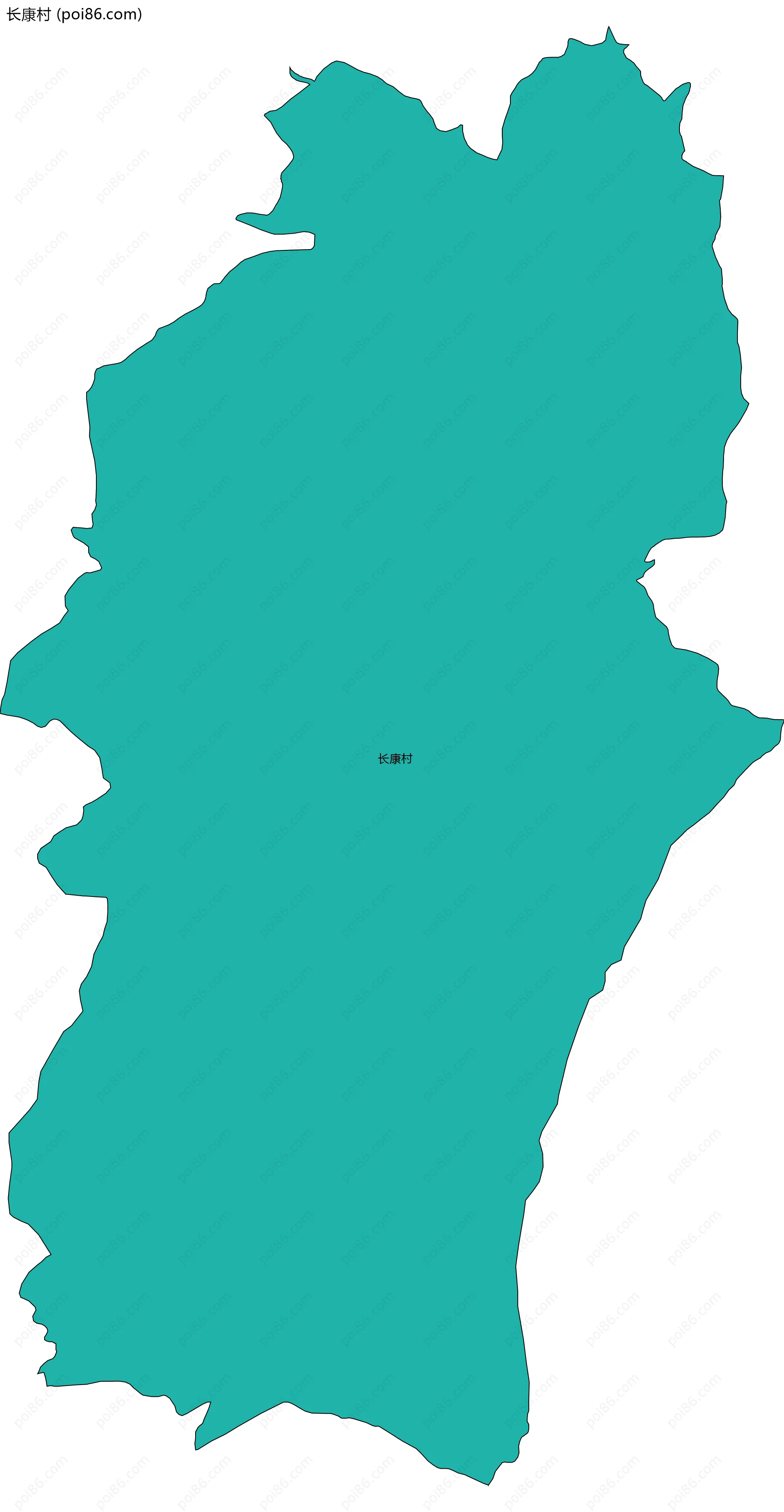 长康村边界地图