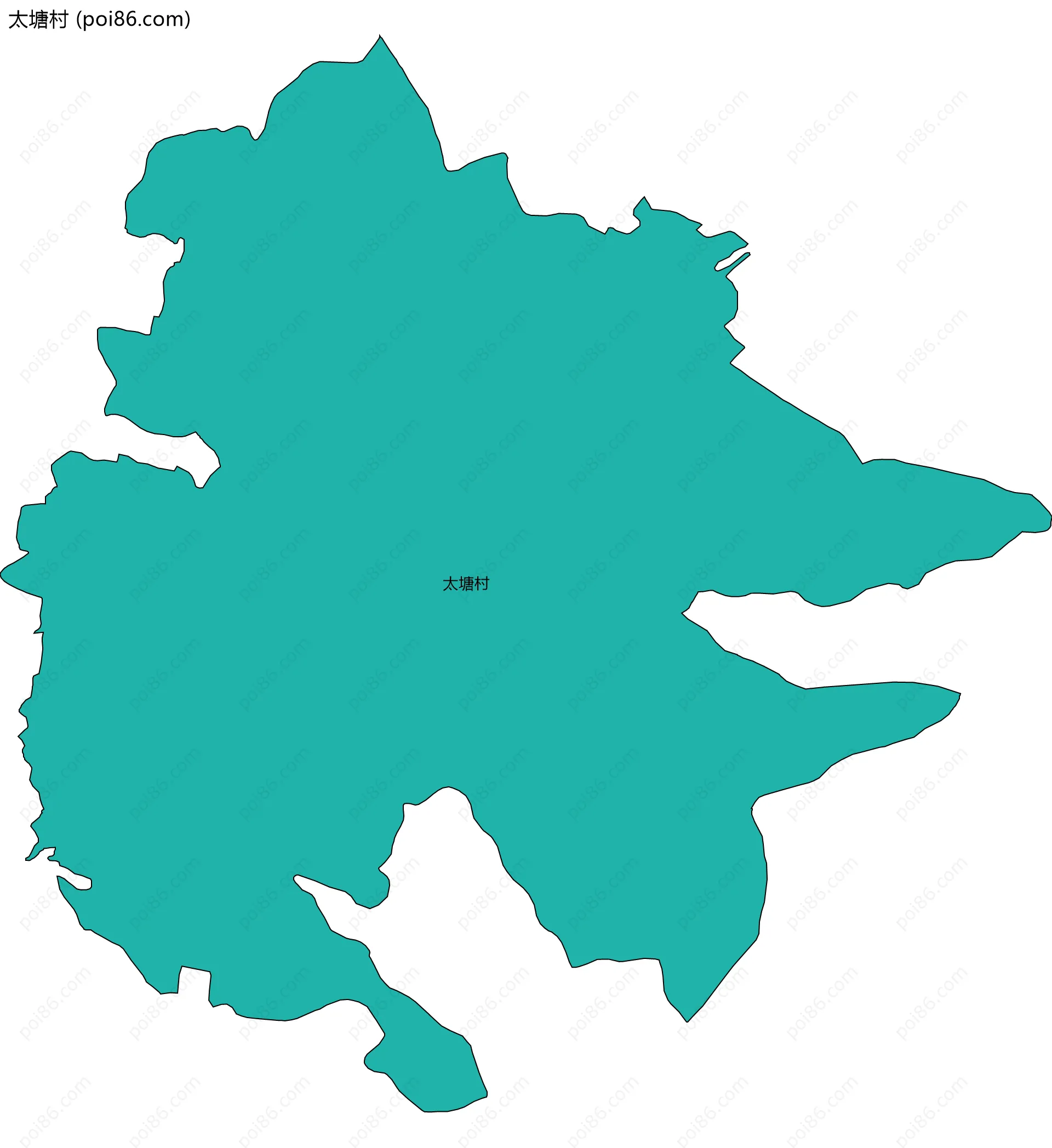 太塘村边界地图