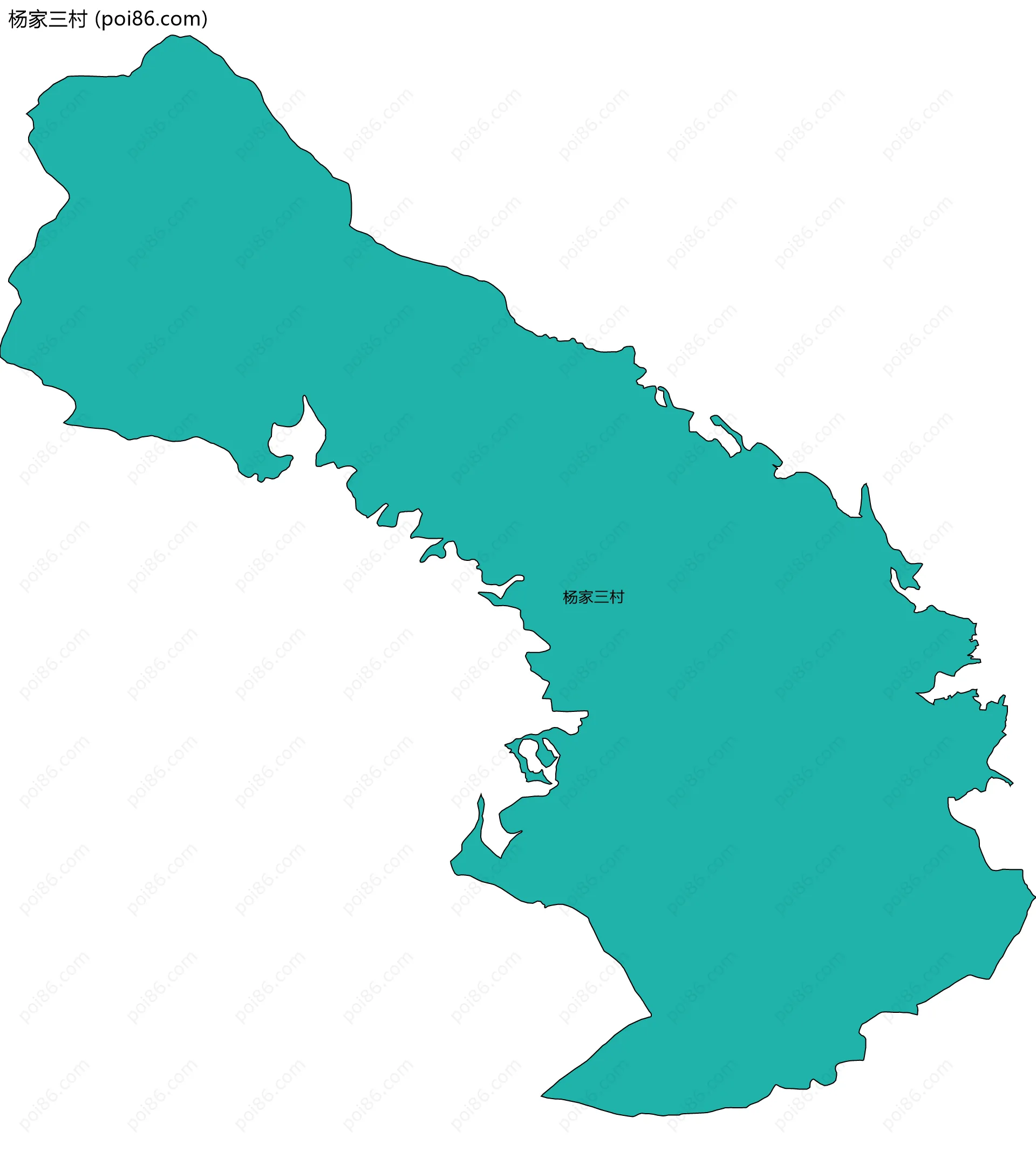 杨家三村边界地图