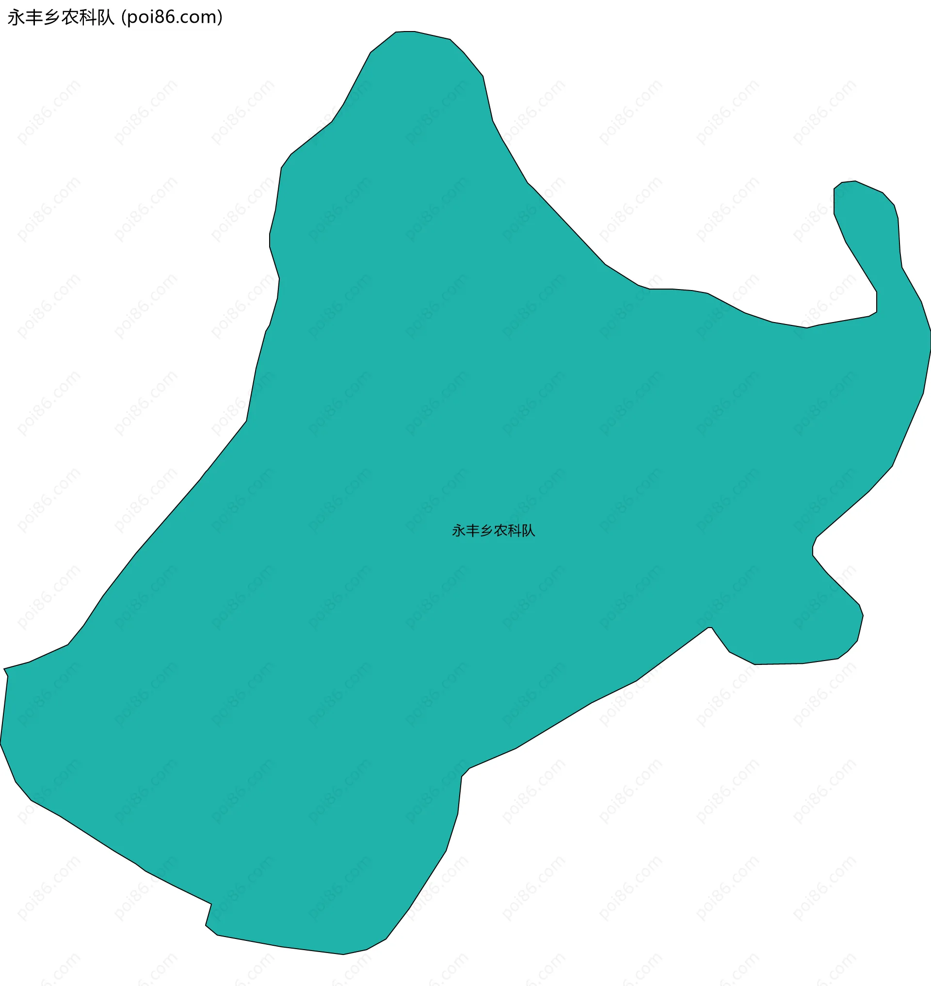 永丰乡农科队边界地图