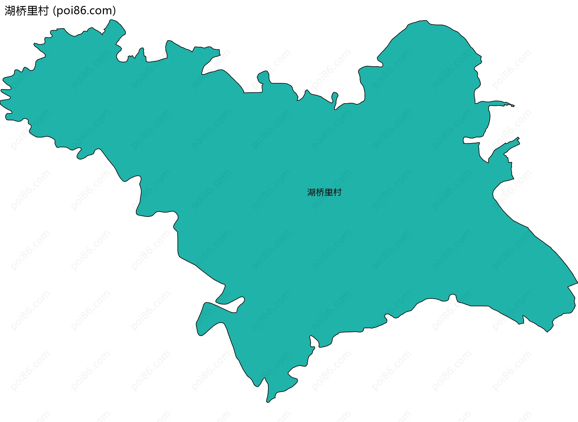 湖桥里村边界地图