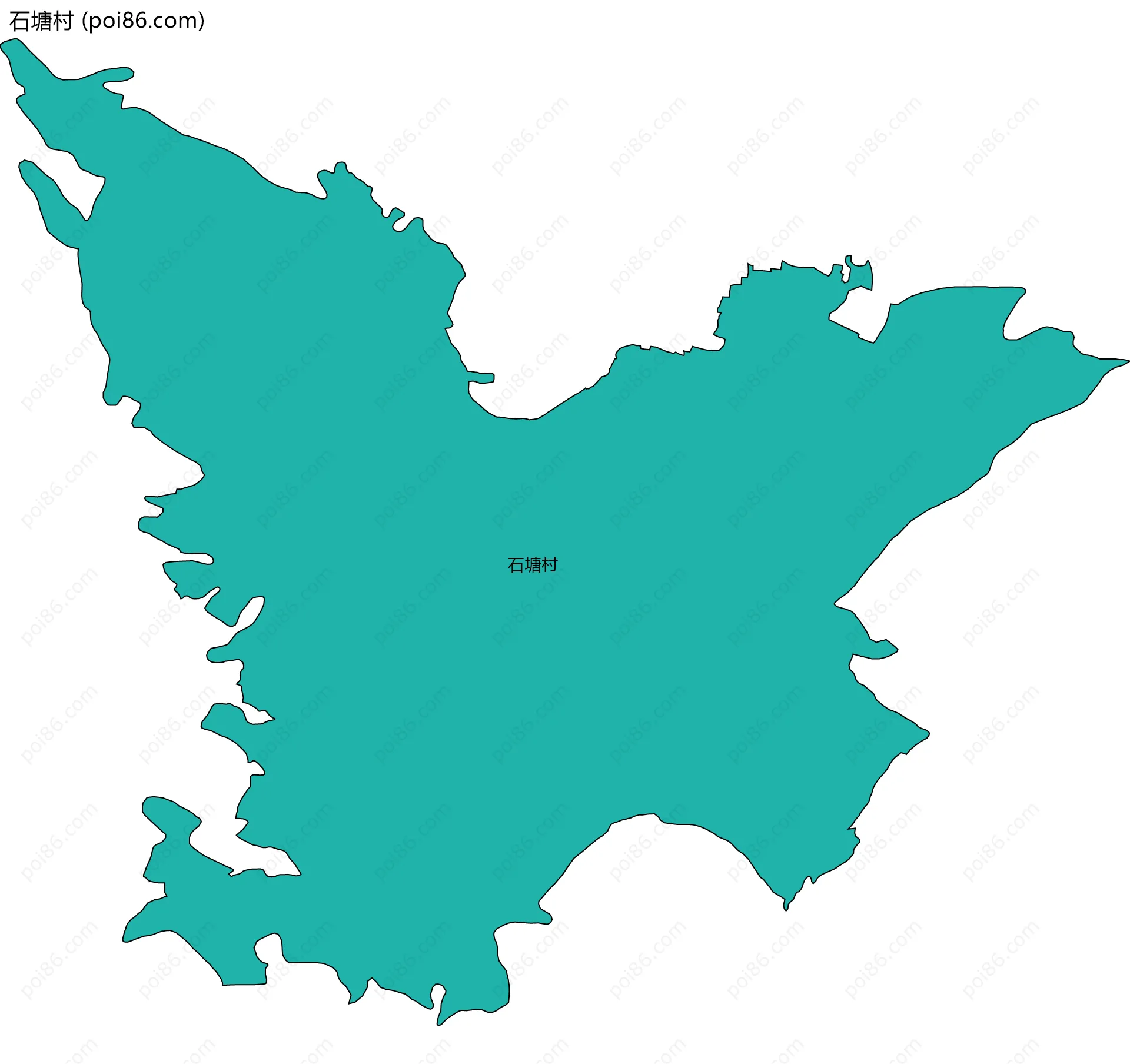 石塘村边界地图