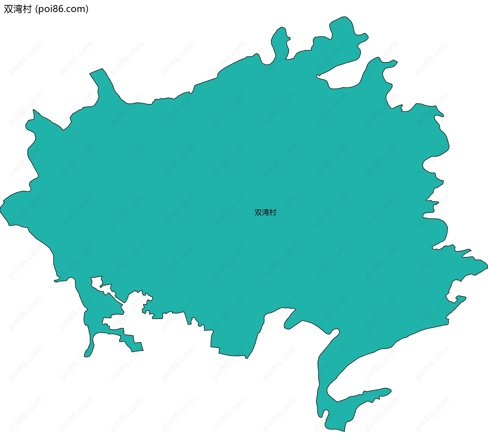 双湾村边界地图