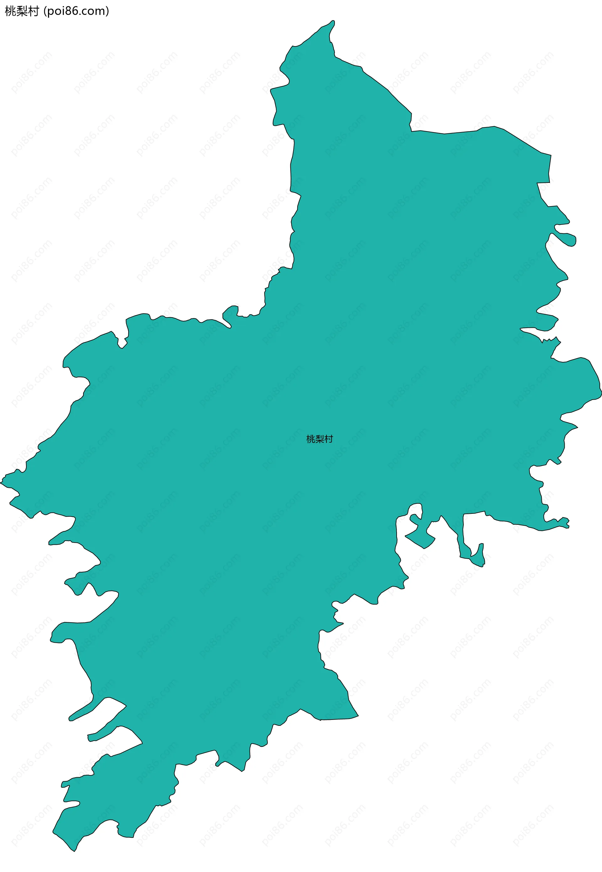 桃梨村边界地图