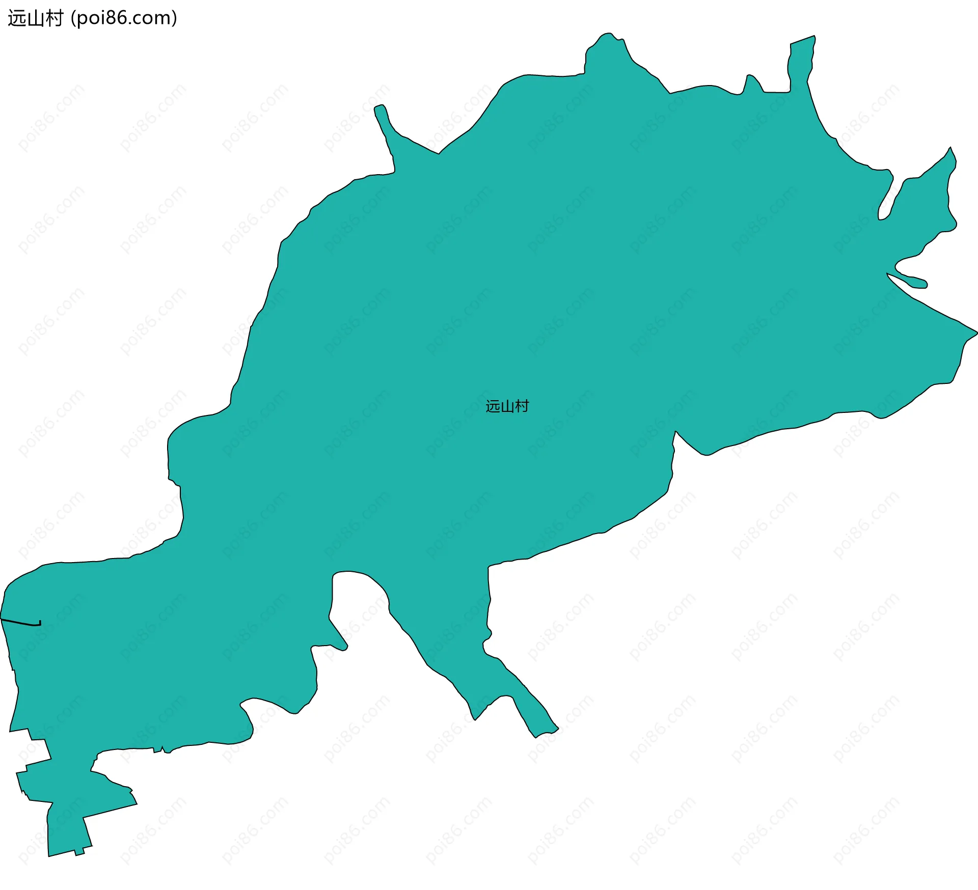 远山村边界地图